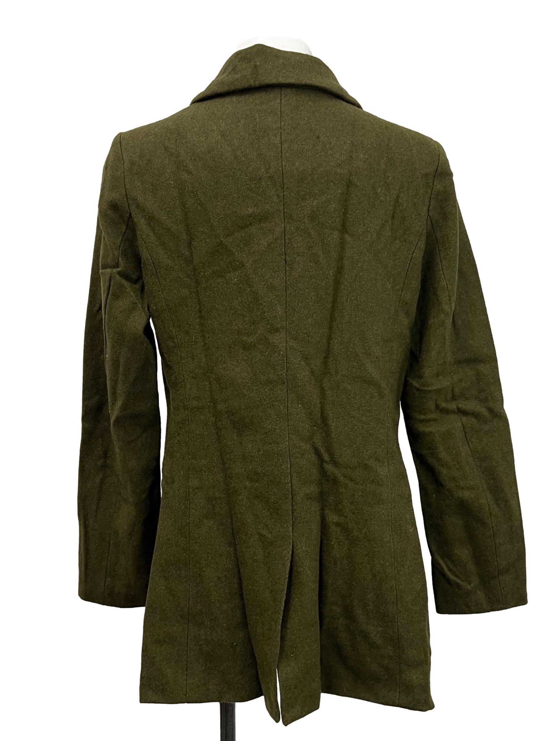 Arcade Green Double Breasted Coat | REFASH