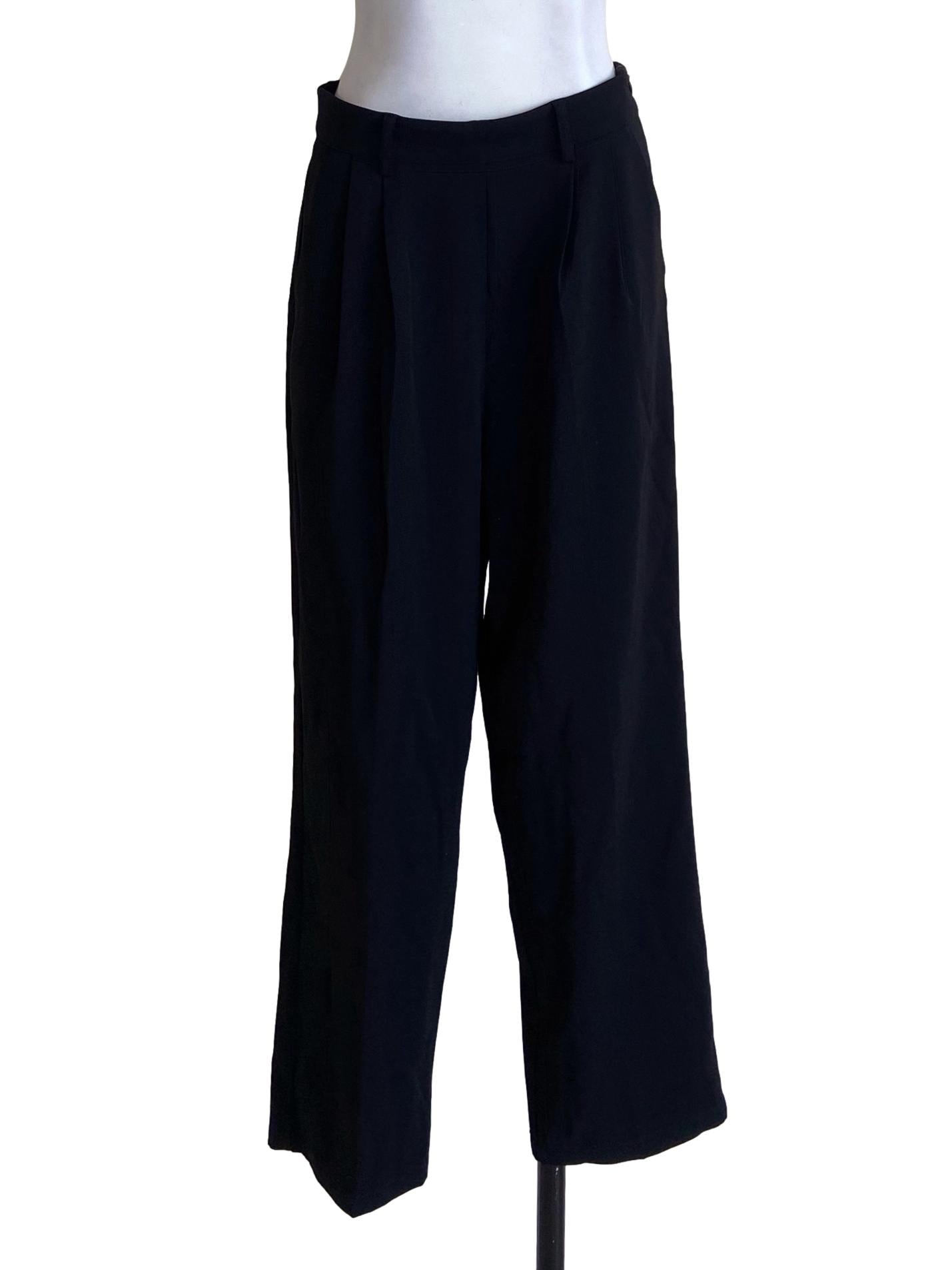 Black Twill Formal Pants TWL