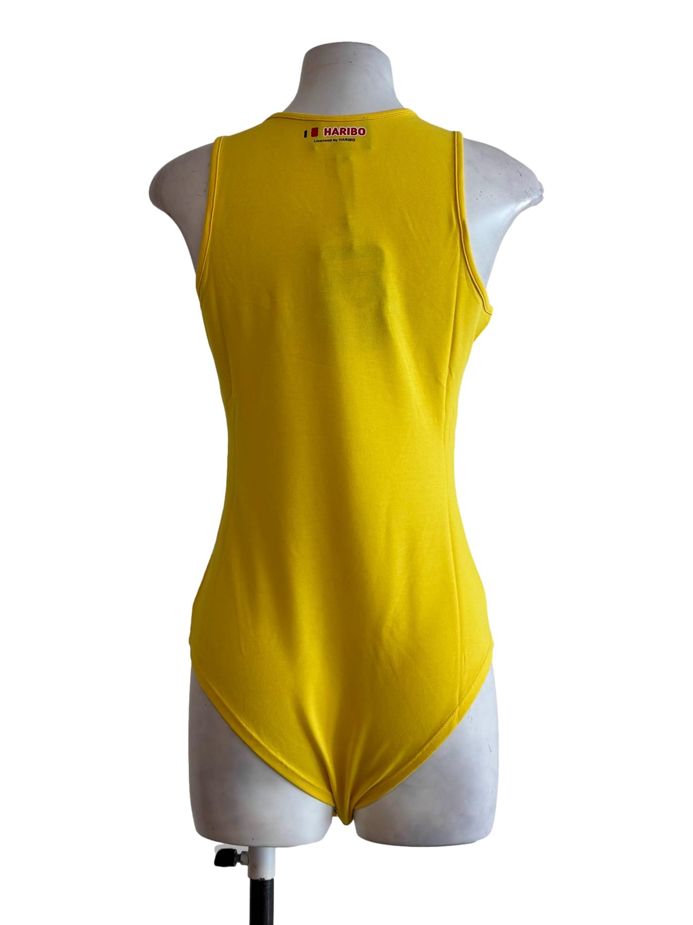 Yellow Haribo Sleeveless Bodysuit