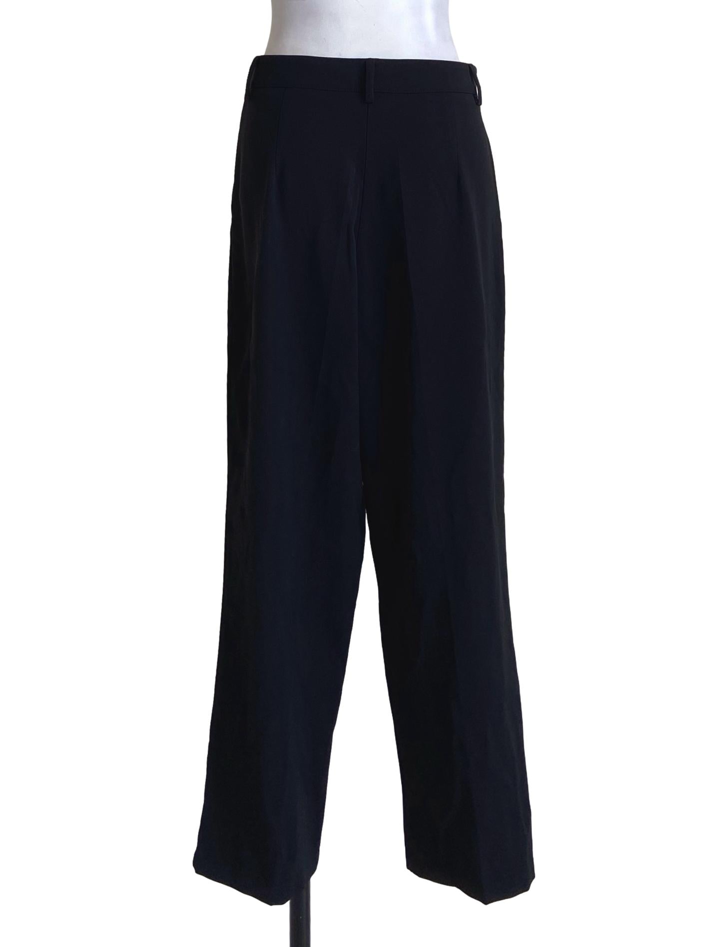 Black Twill Formal Pants TWL