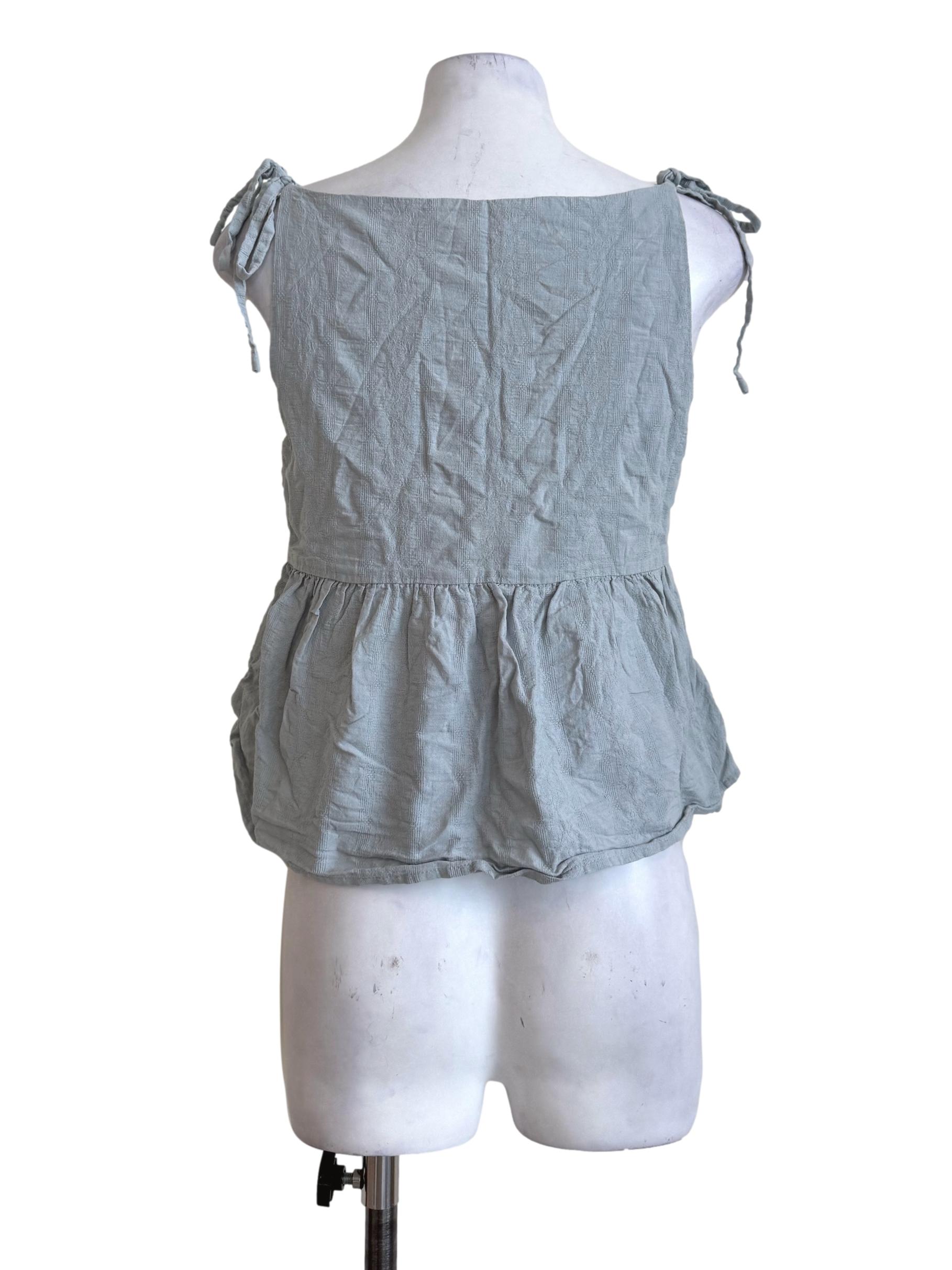 Sky Blue Babydoll Top