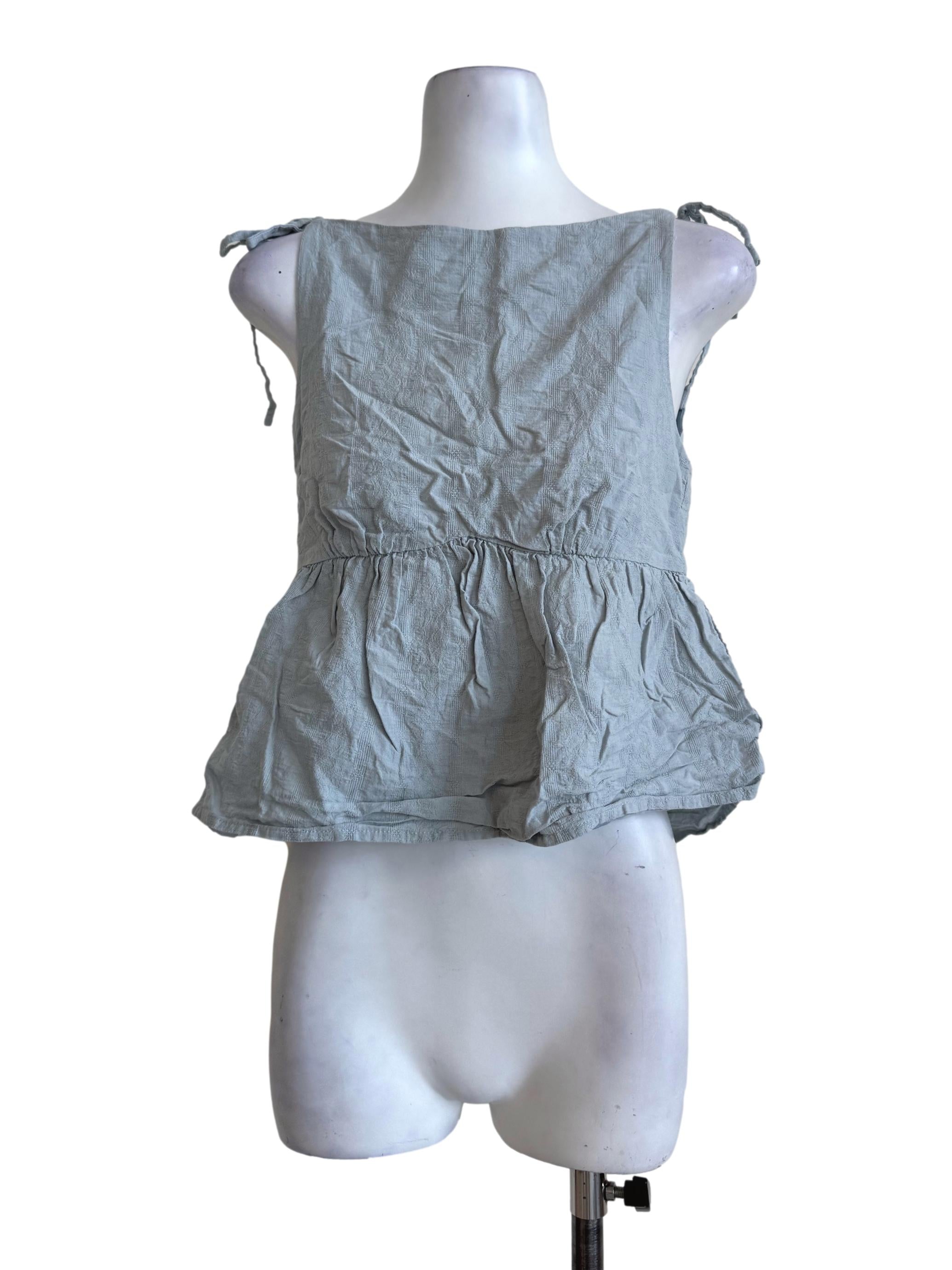 Sky Blue Babydoll Top