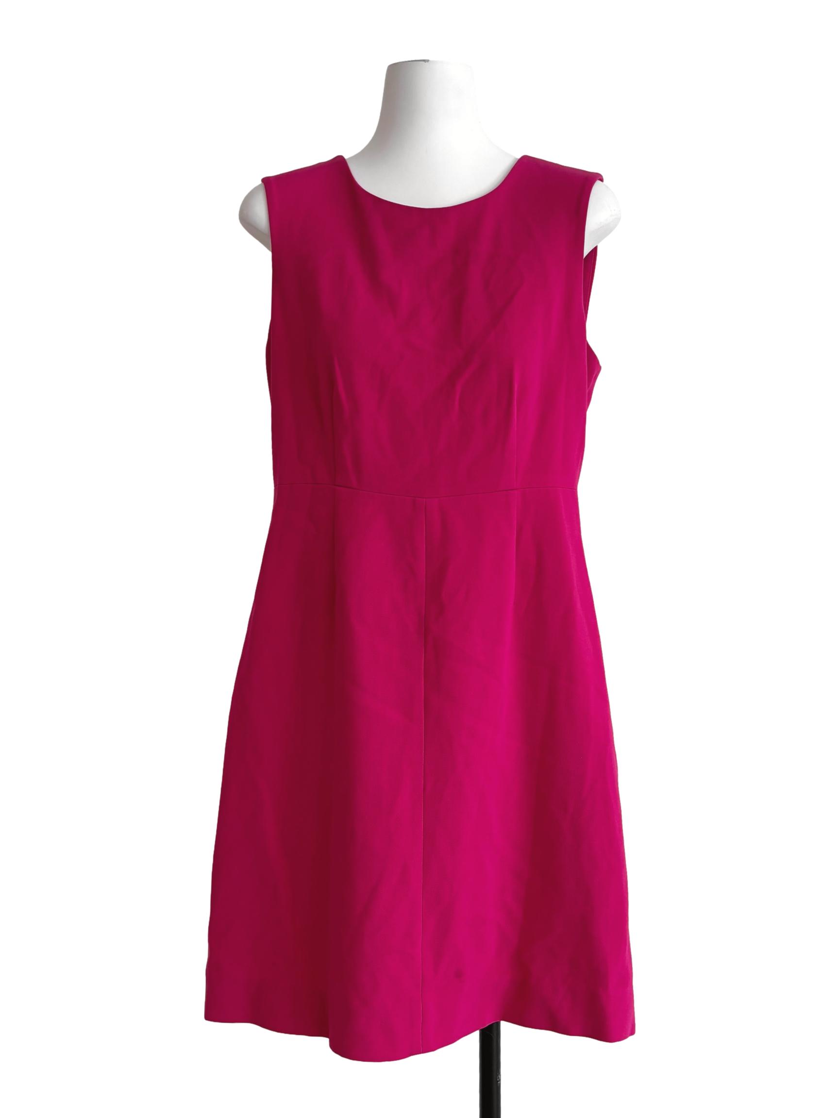 Magenta Sleeveless A-Line Dress