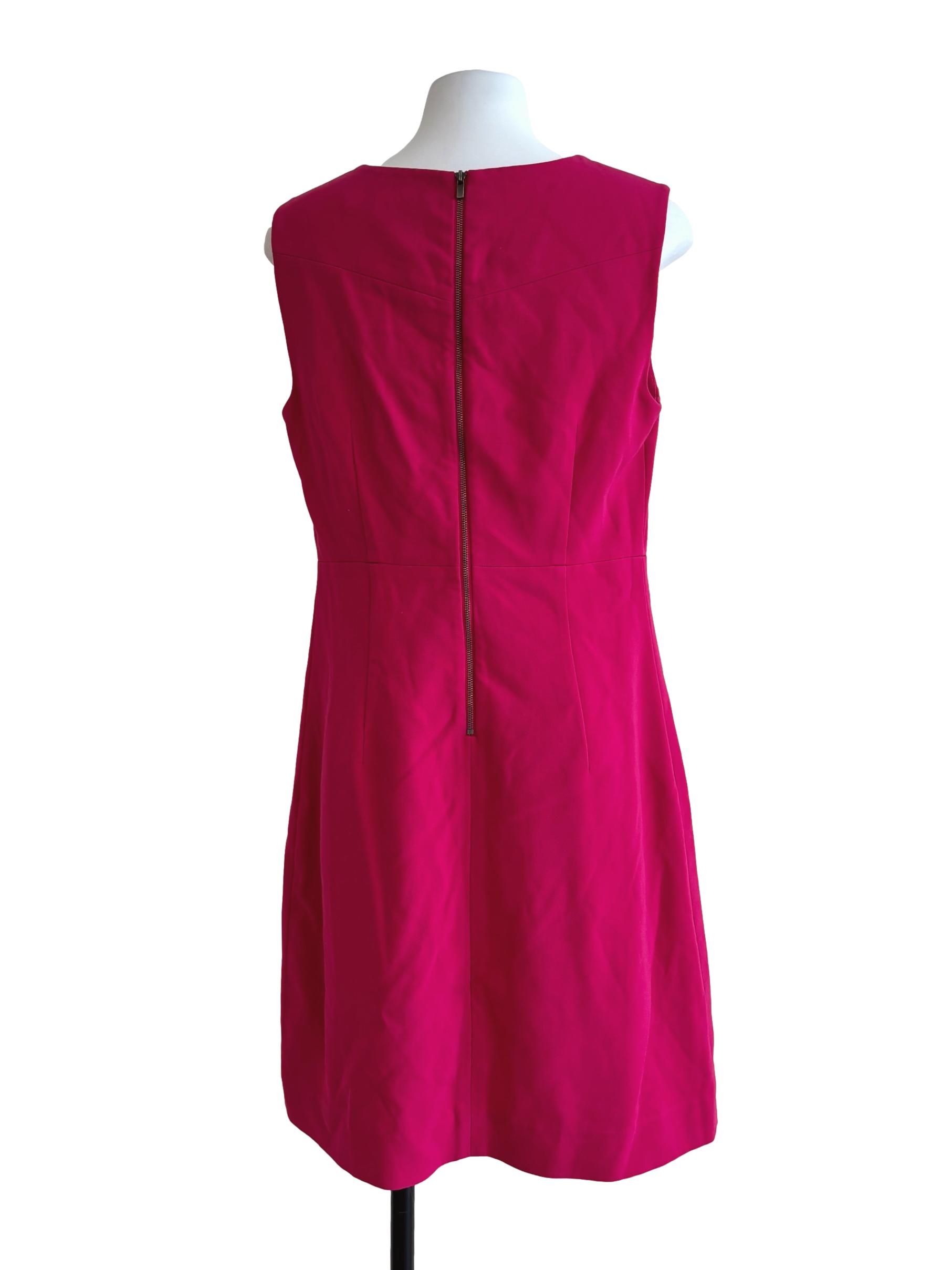 Magenta Sleeveless A-Line Dress