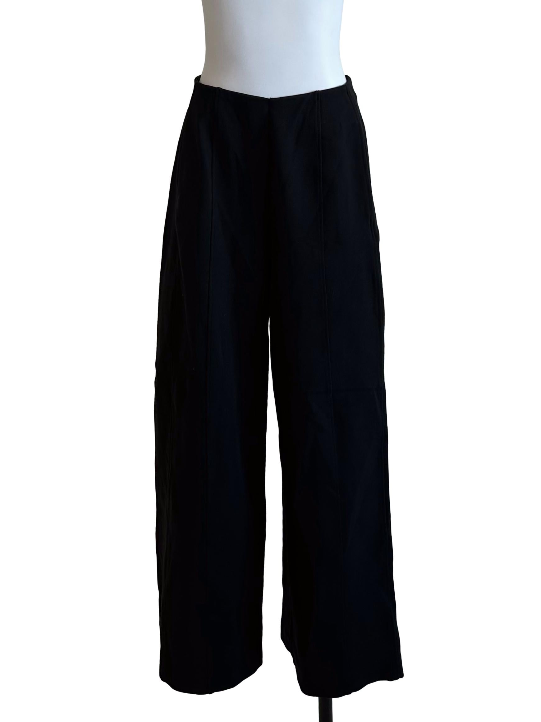 Raven Black Straight Pants
