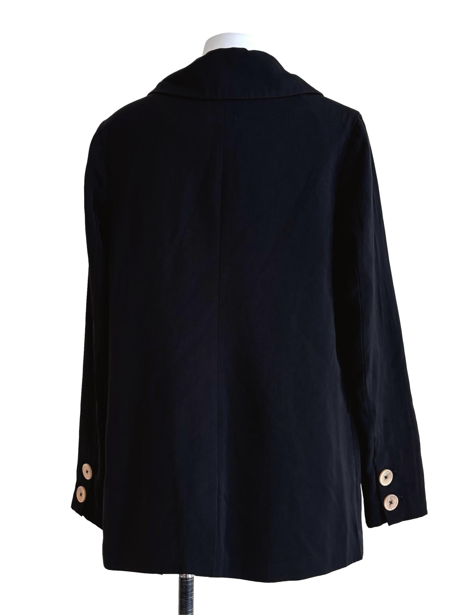 Onyx Black Double Button Blazer