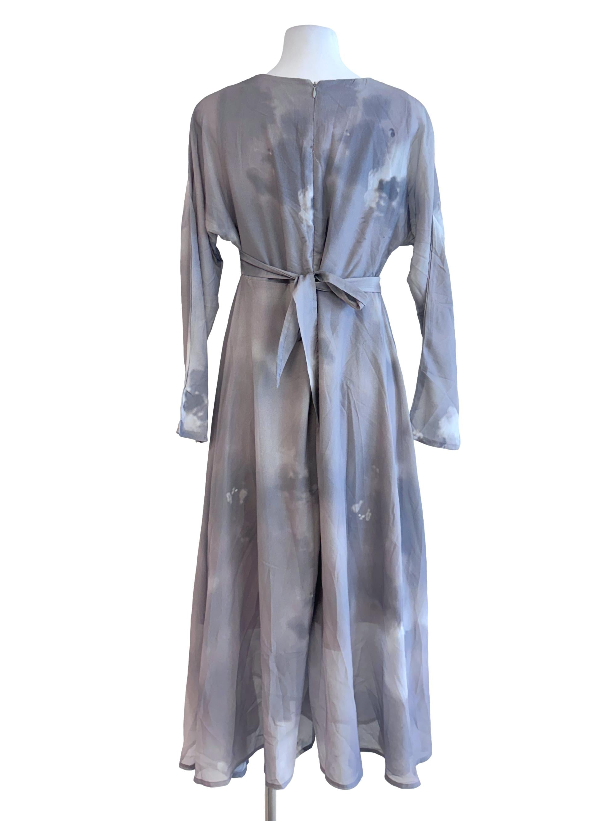 Grey Abstract Dress