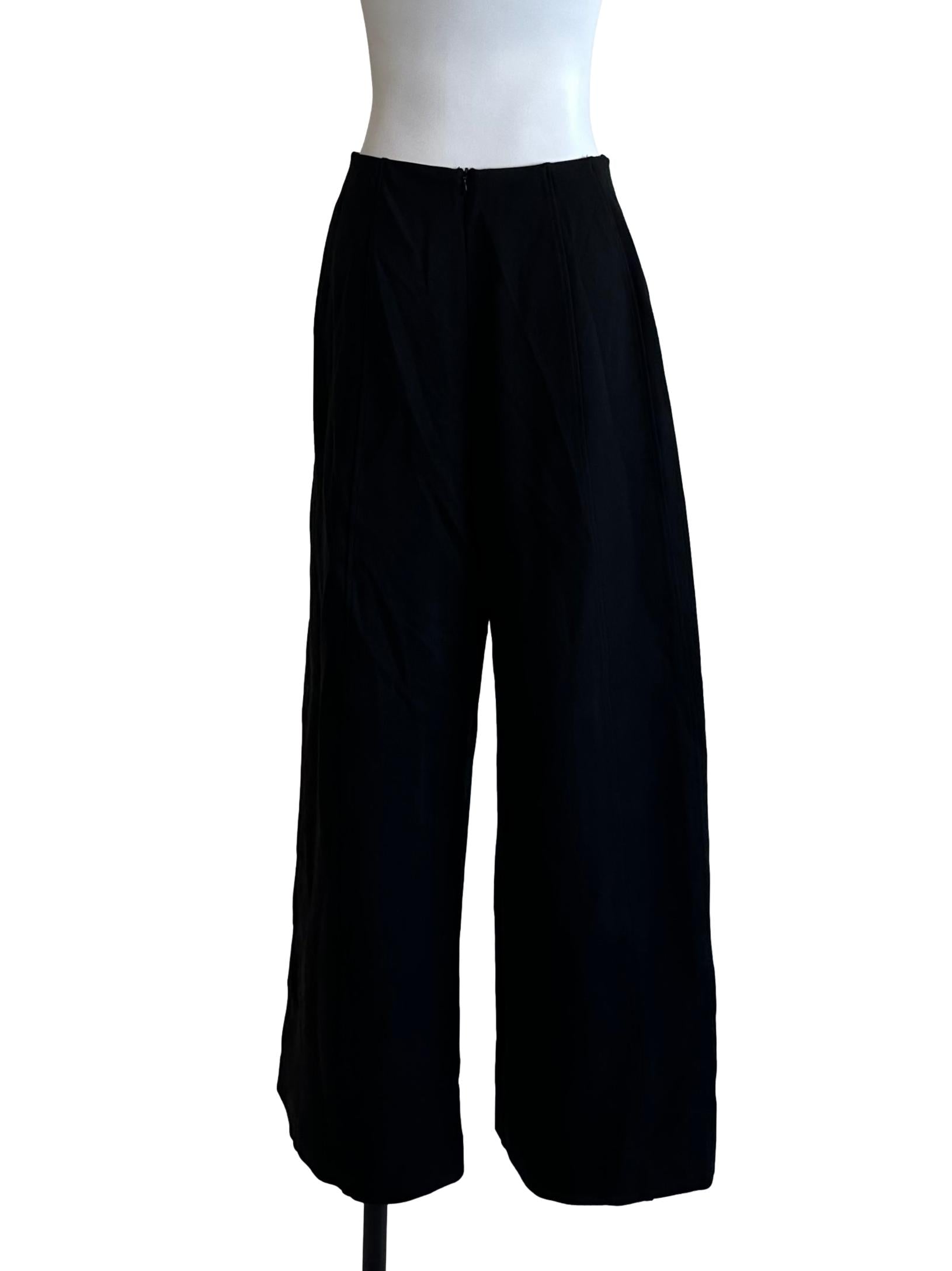 Raven Black Straight Pants