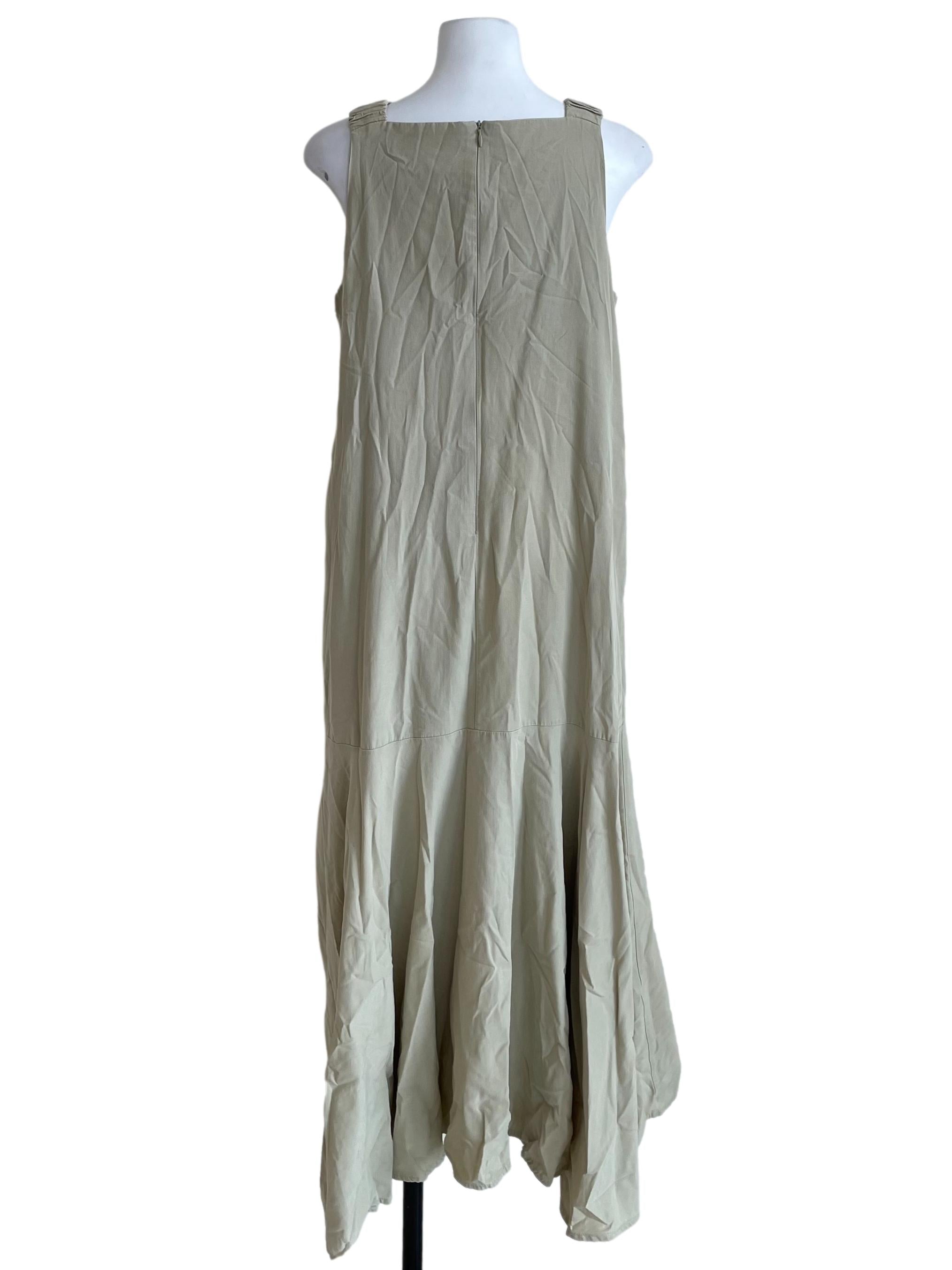 Light Pistachio V Neck Jumper Dress