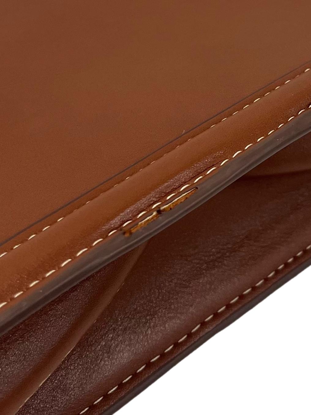 Brown Crossbody Bag With Gold Hardware