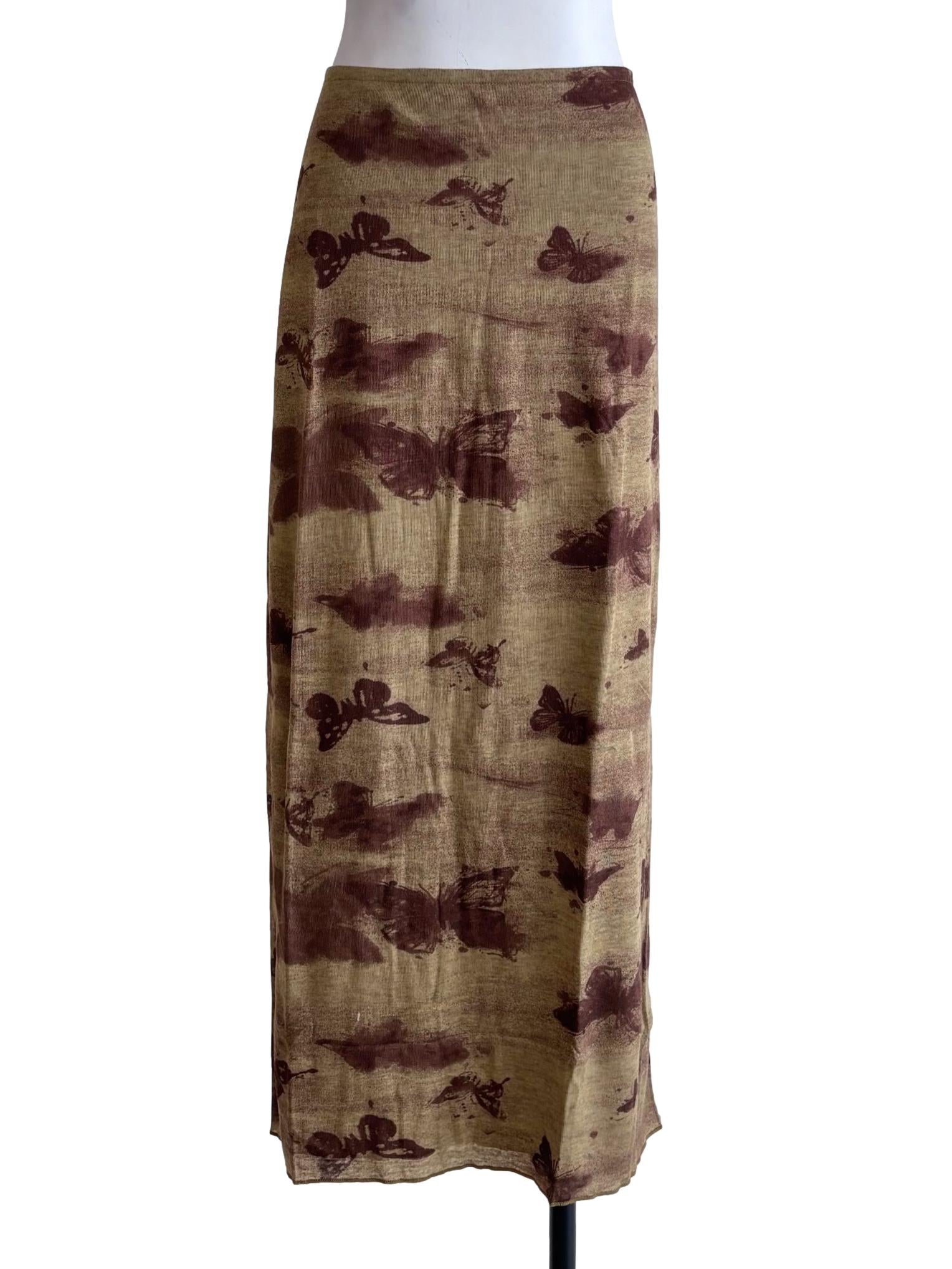 Green Alayna Midi Skirt