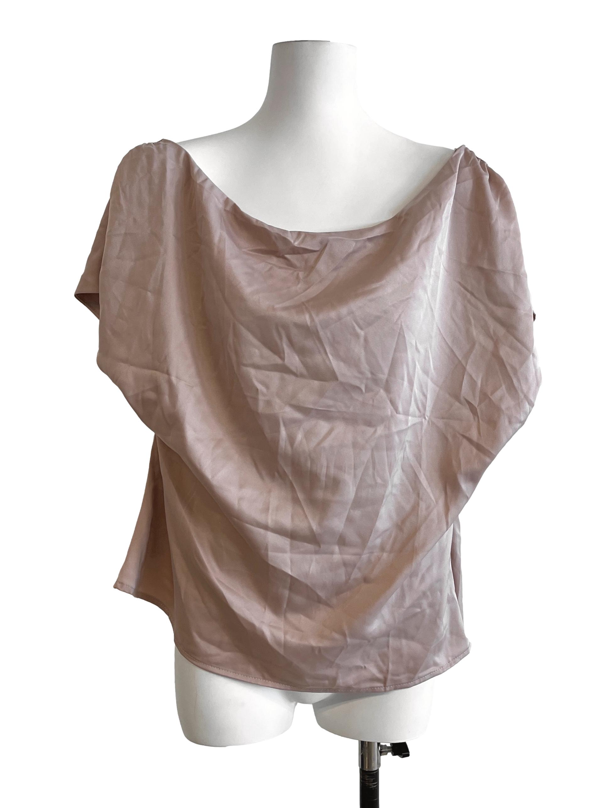 Taupe Brown Loop Top