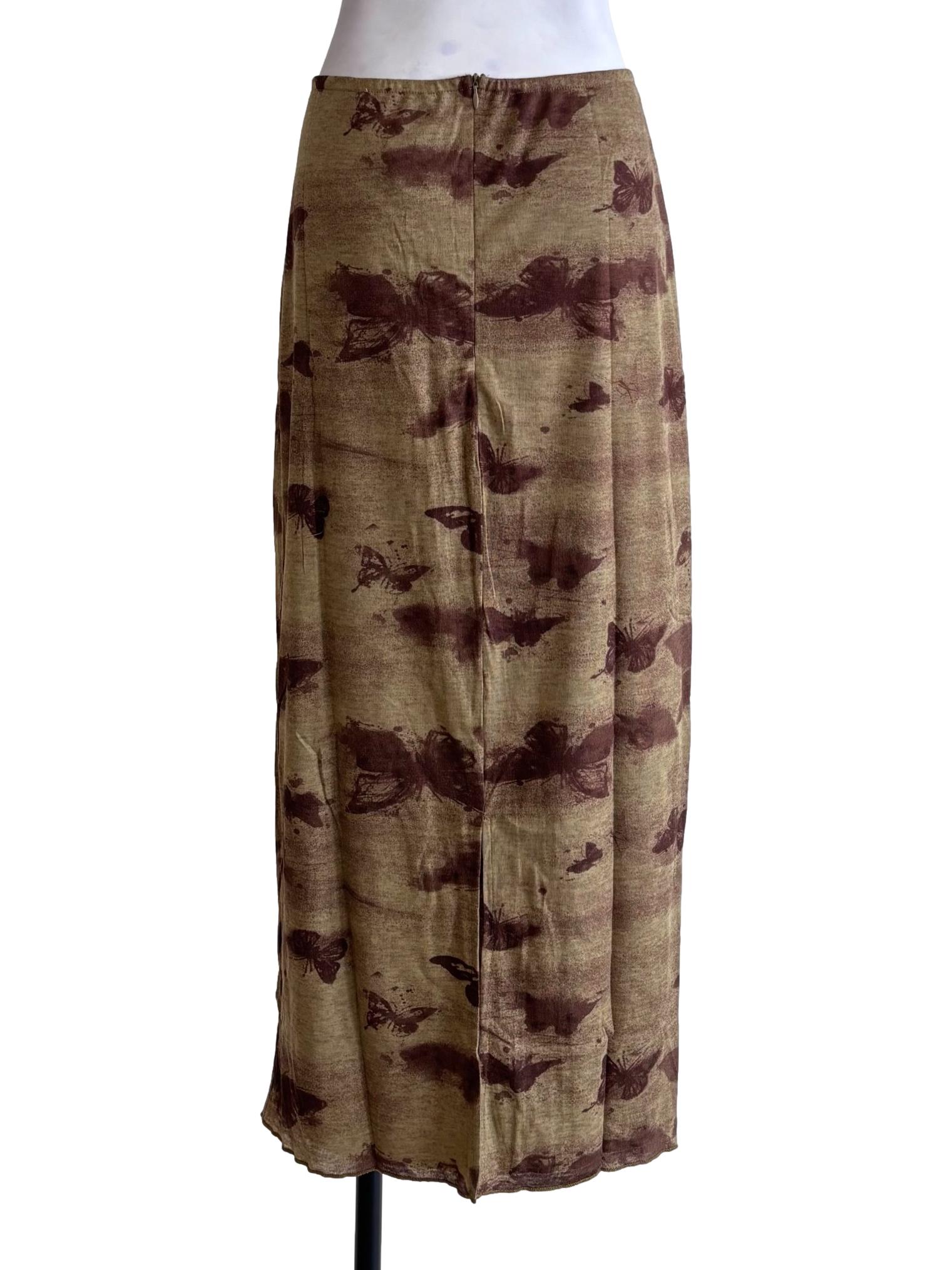 Green Alayna Midi Skirt