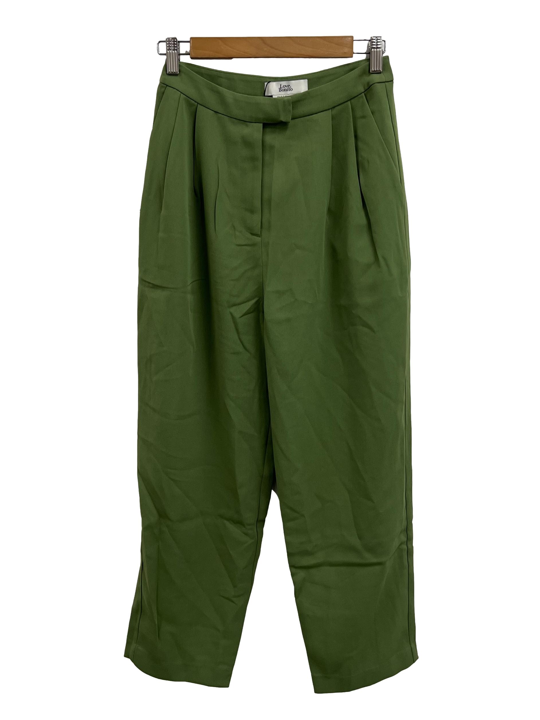 Love Bonito Jade Pleated Puffy Trousers | REFASH