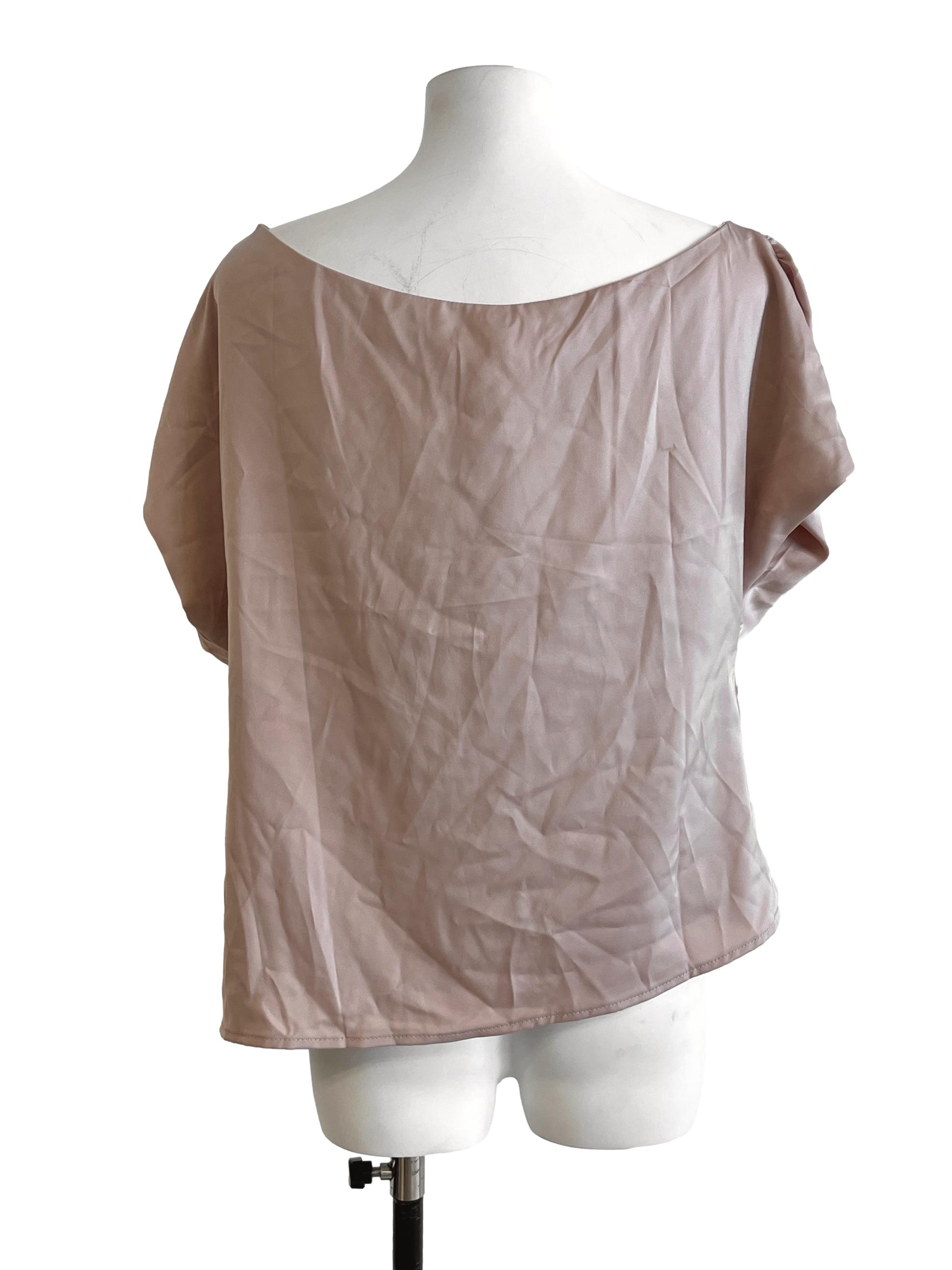 Taupe Brown Loop Top