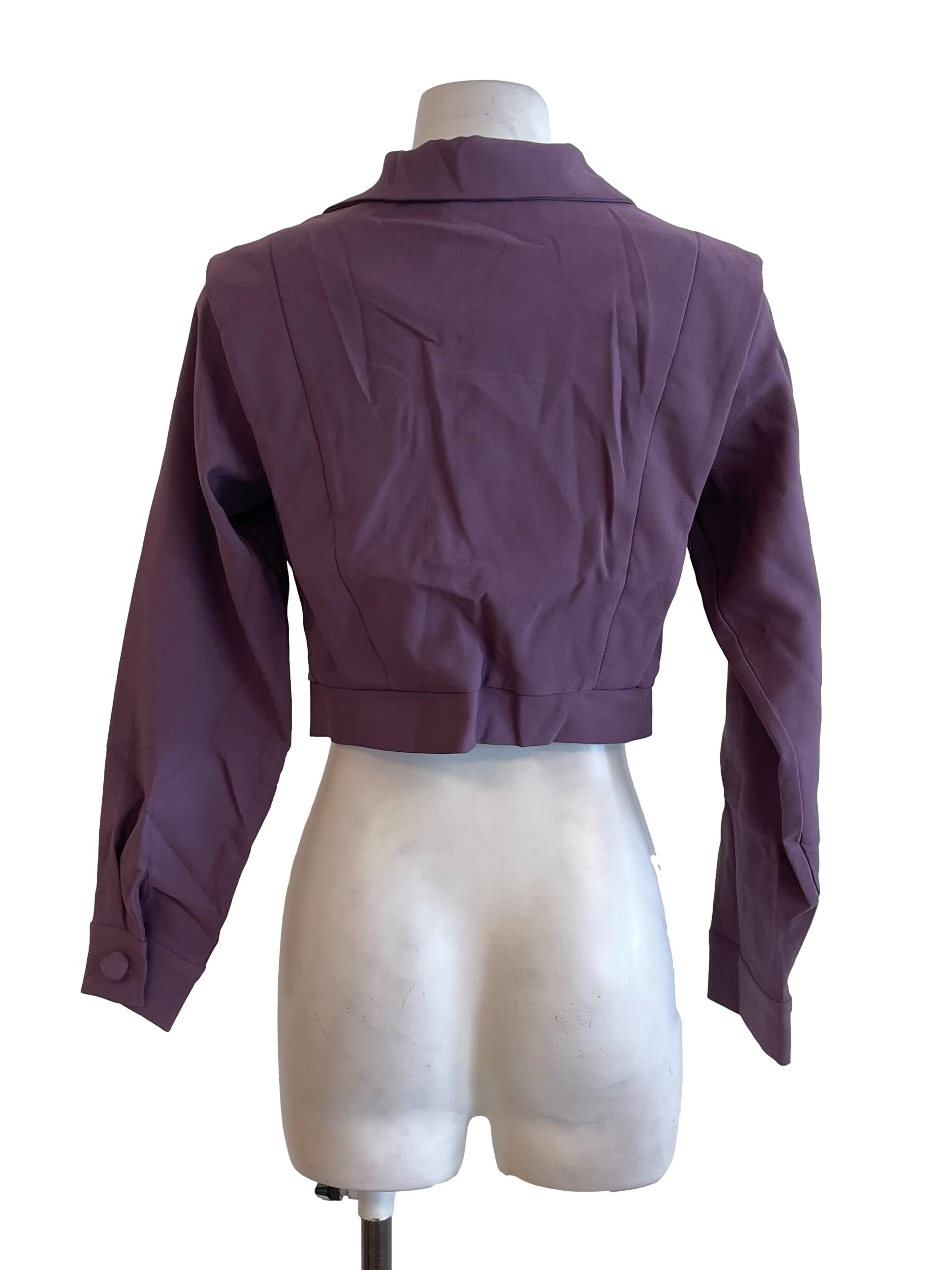 Mauve Cropped Jacket