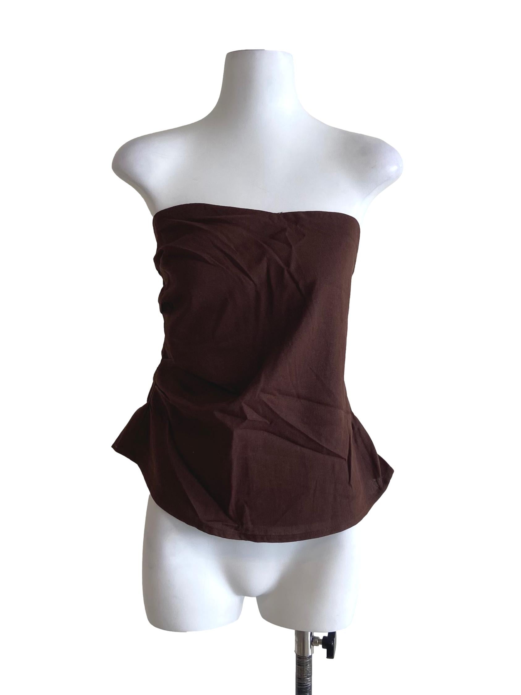 Brown Narin Tube Top