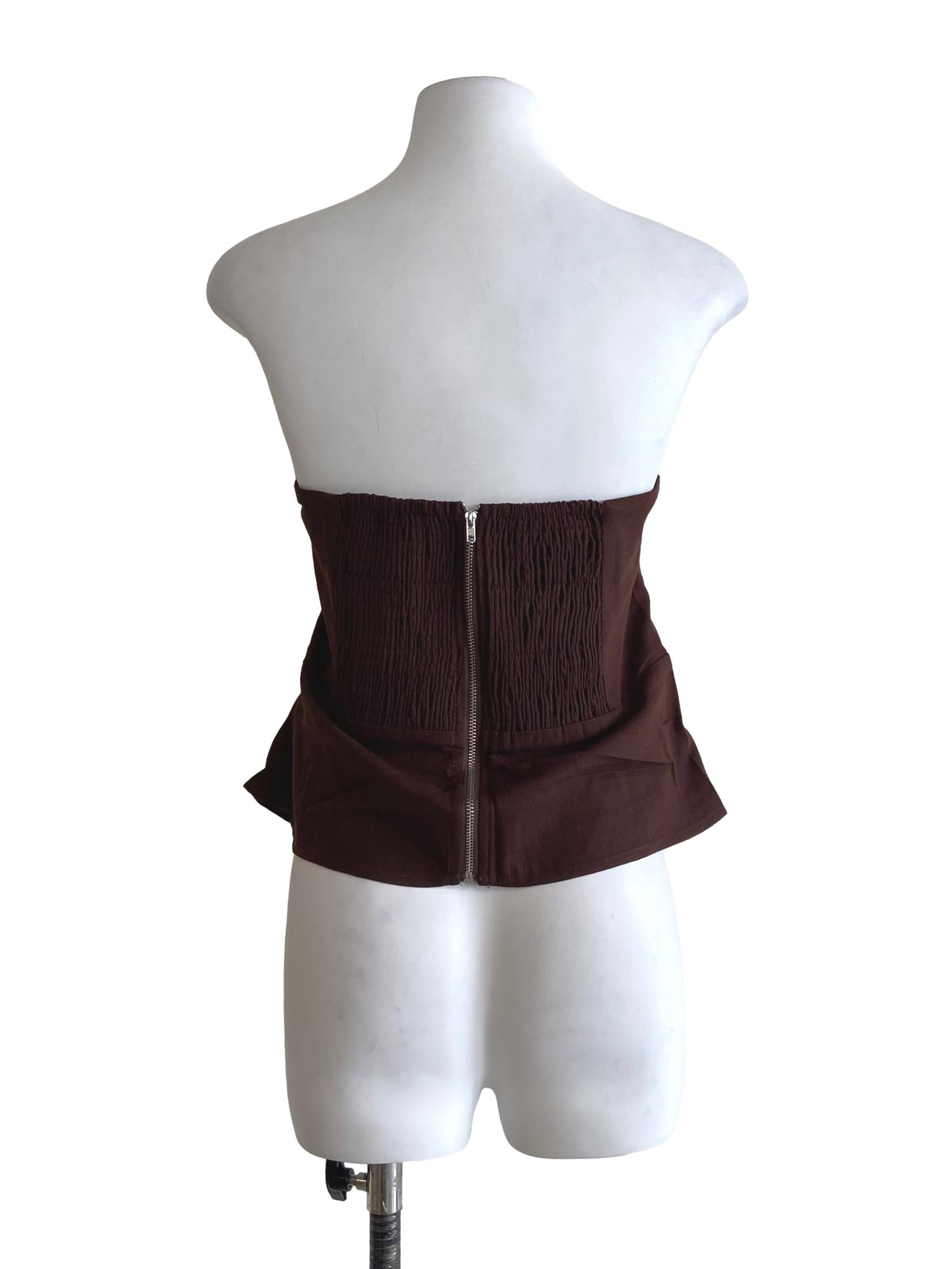 Brown Narin Tube Top