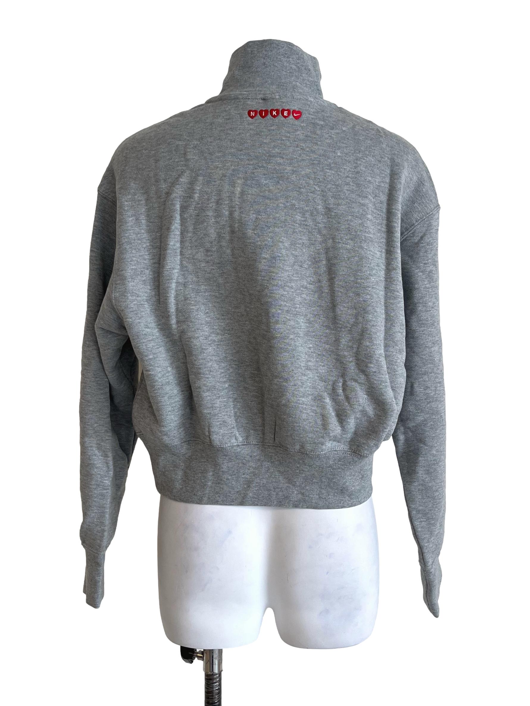 Fossil Grey Cropped Sweatshirt