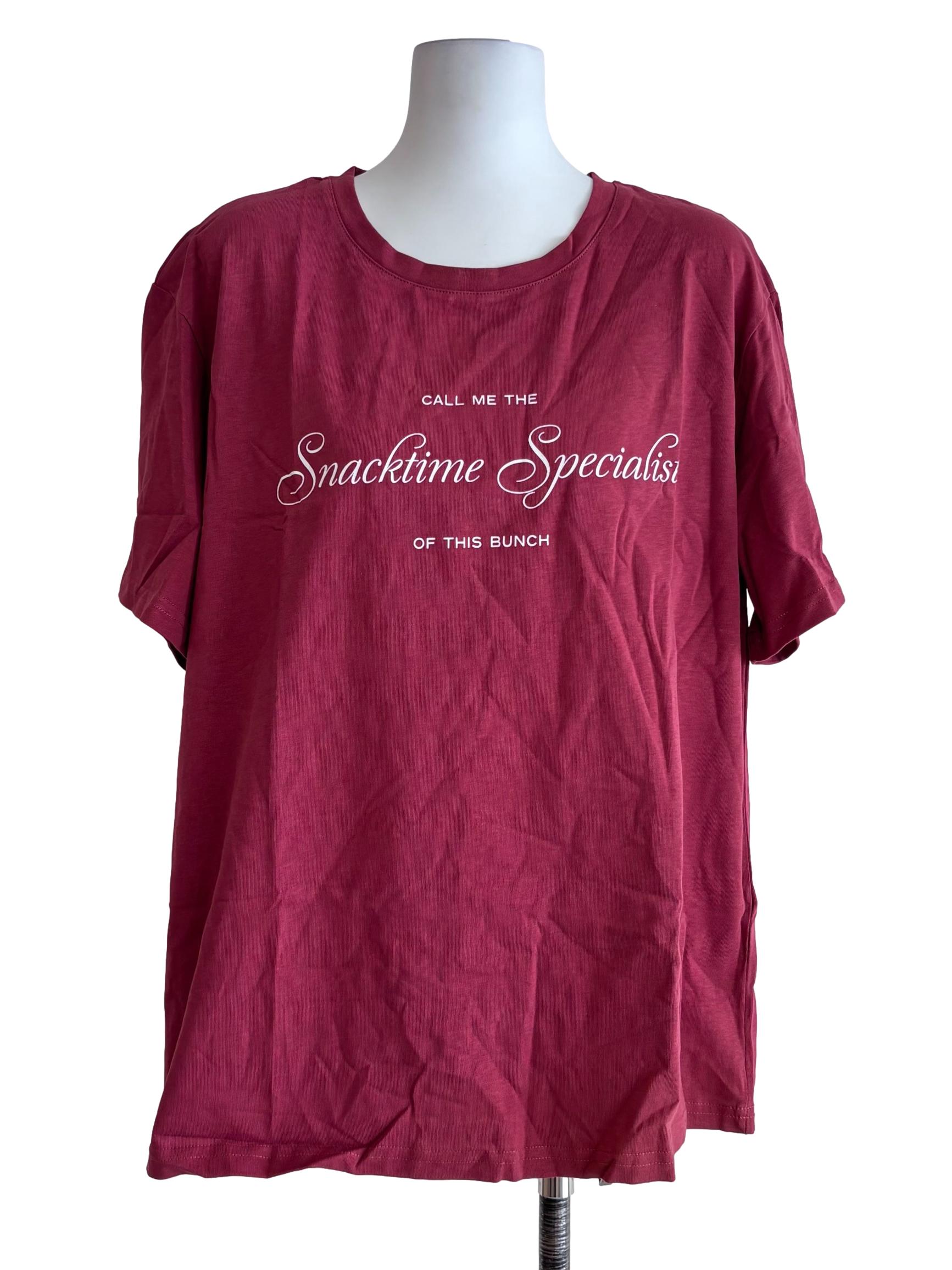 Red Personali-Tees - Snacktime Specialist