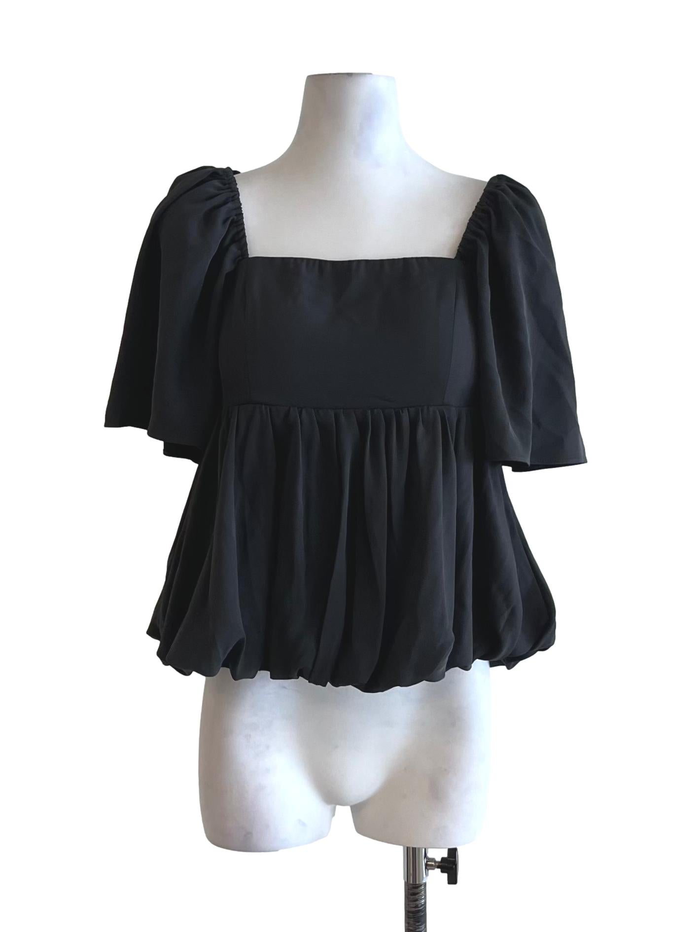 Shadow Grey Square Neckline Blouse
