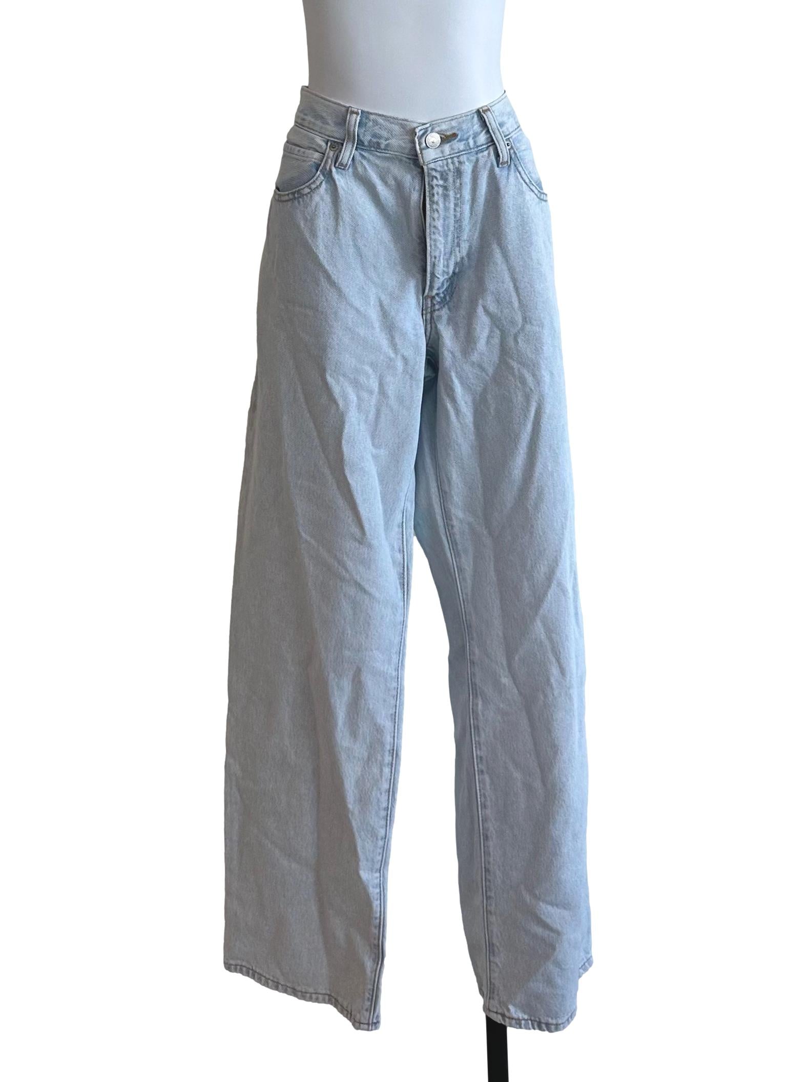 Ash Blue Denim Baggy Jeans