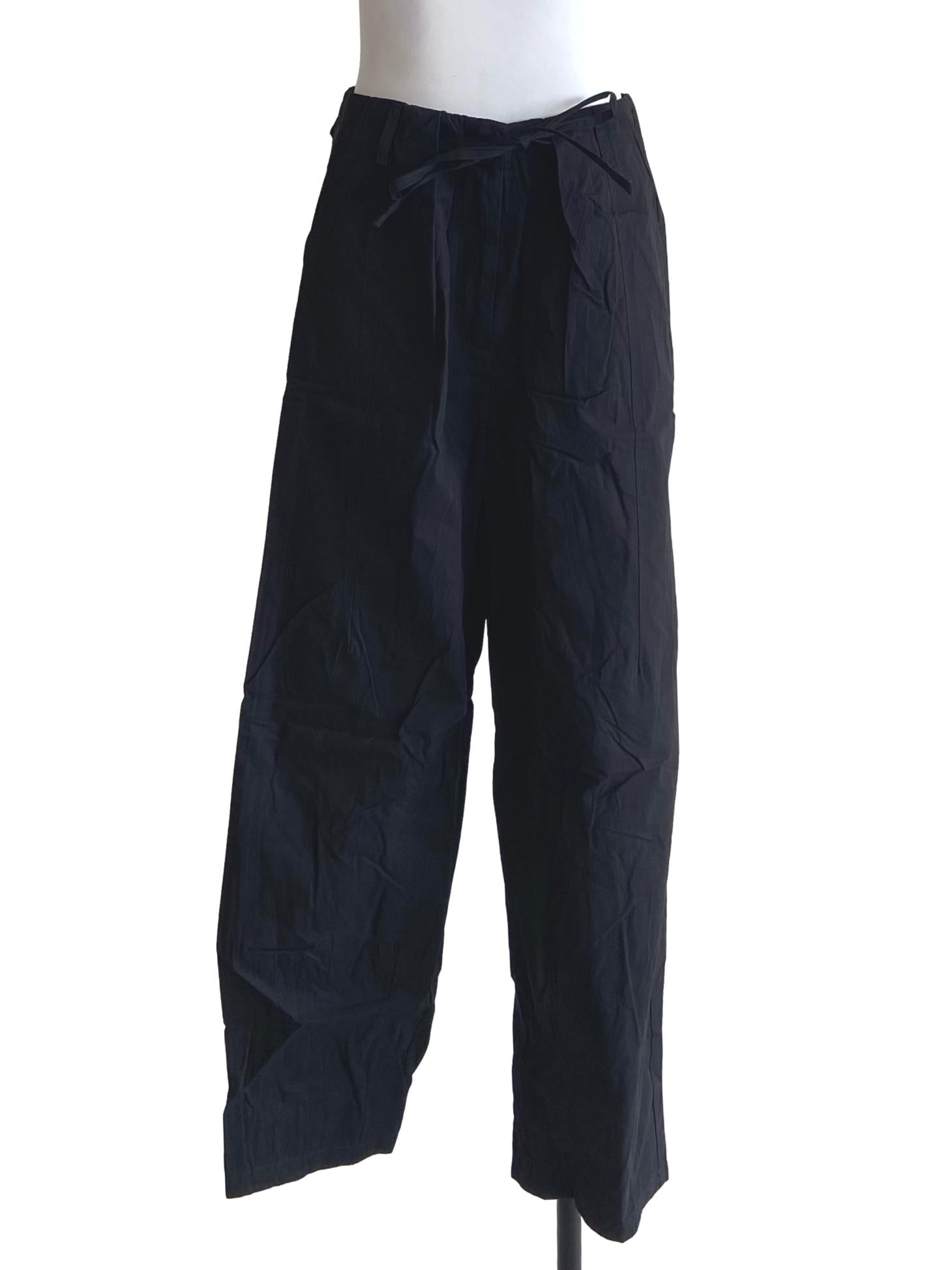 Black Gaye Drawstring Parachute Pants Limited Edition
