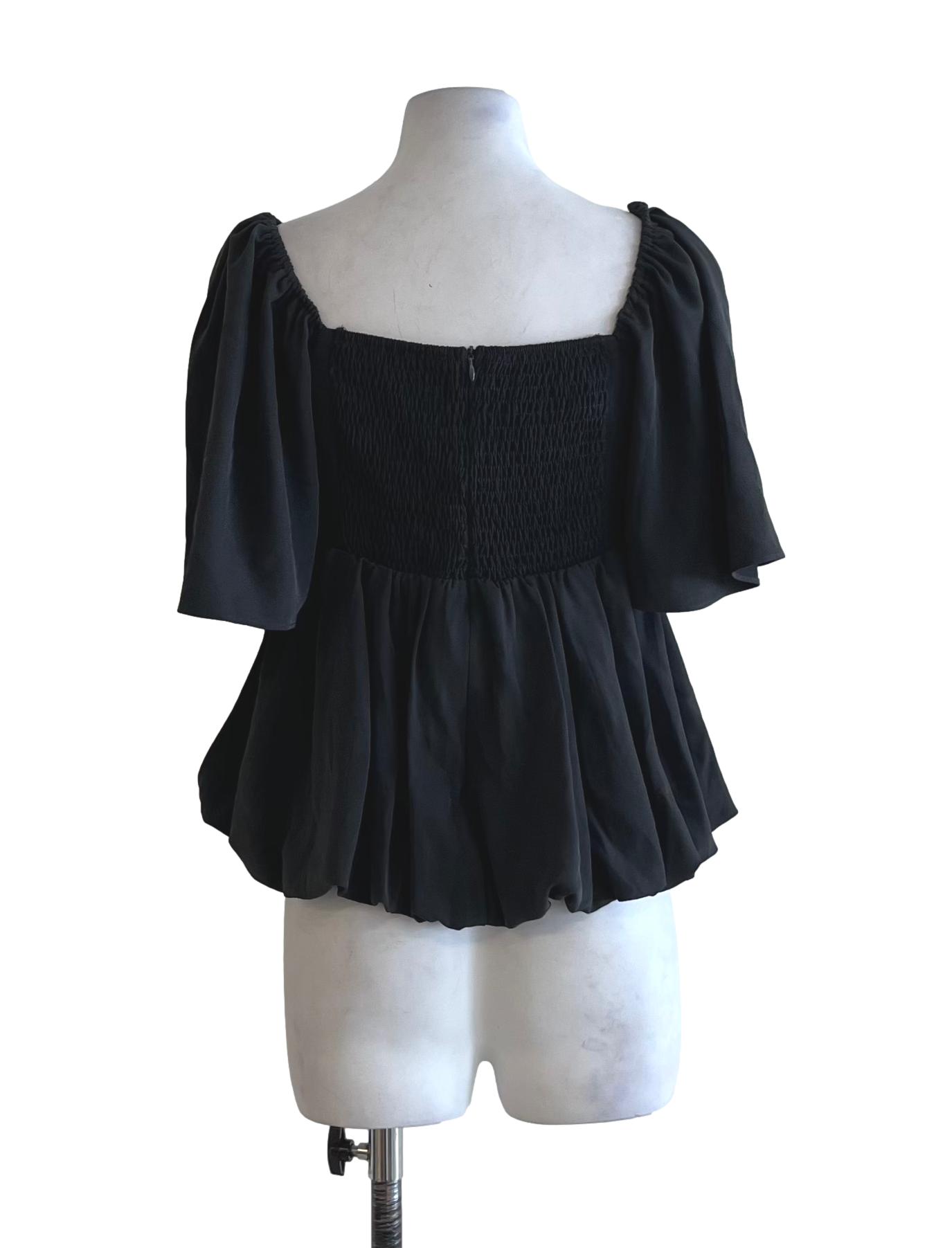 Shadow Grey Square Neckline Blouse