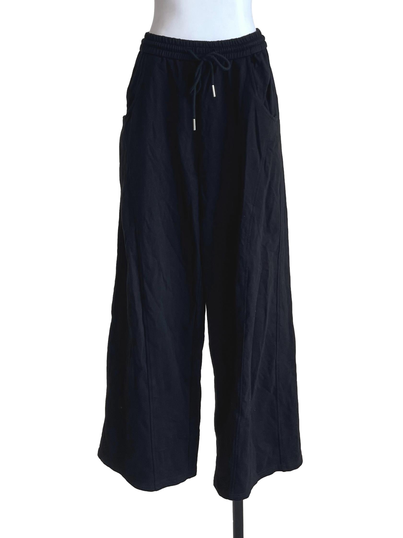Black Cotton Comfy Pants