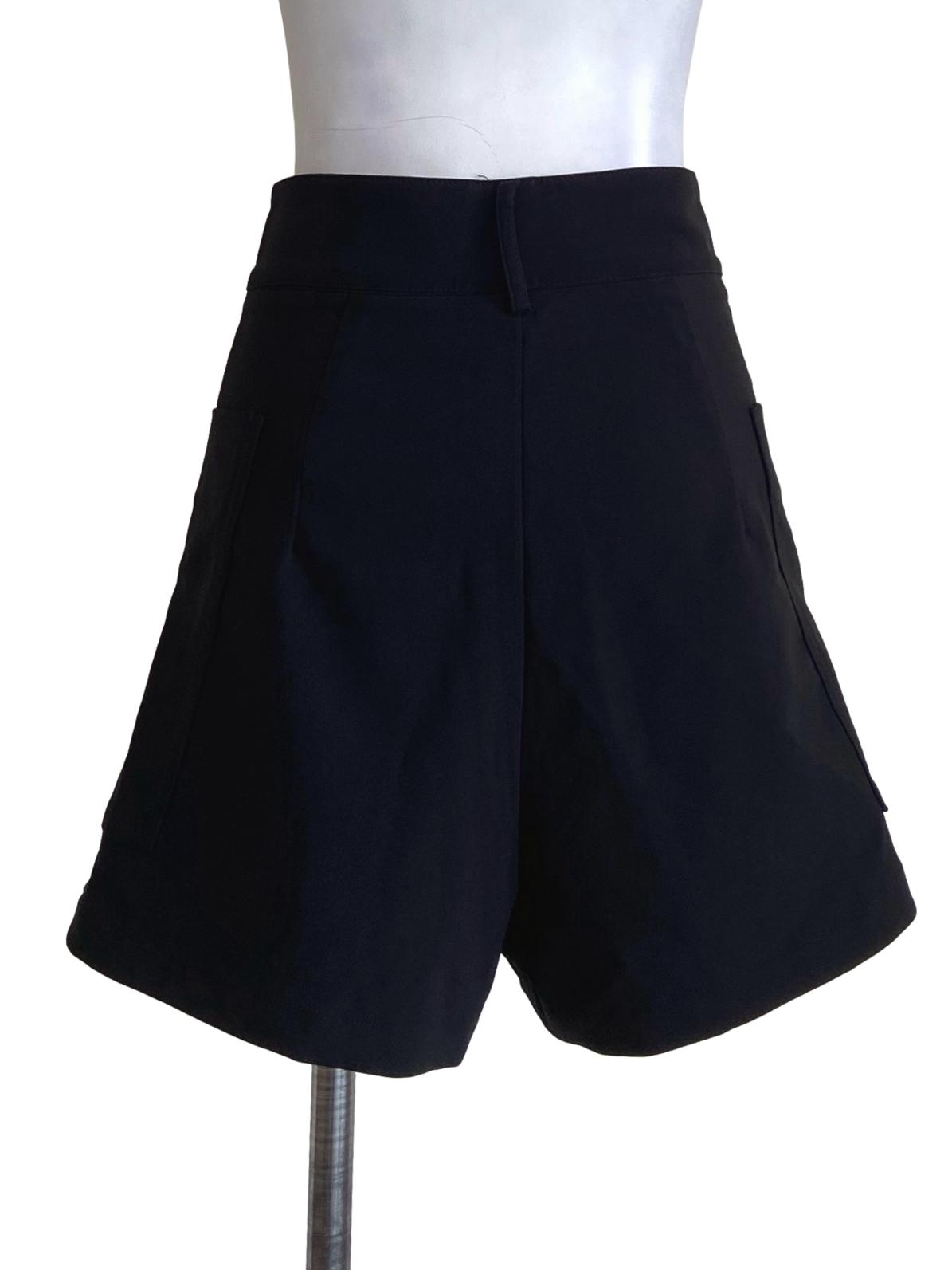 Black High Waist Short Pants