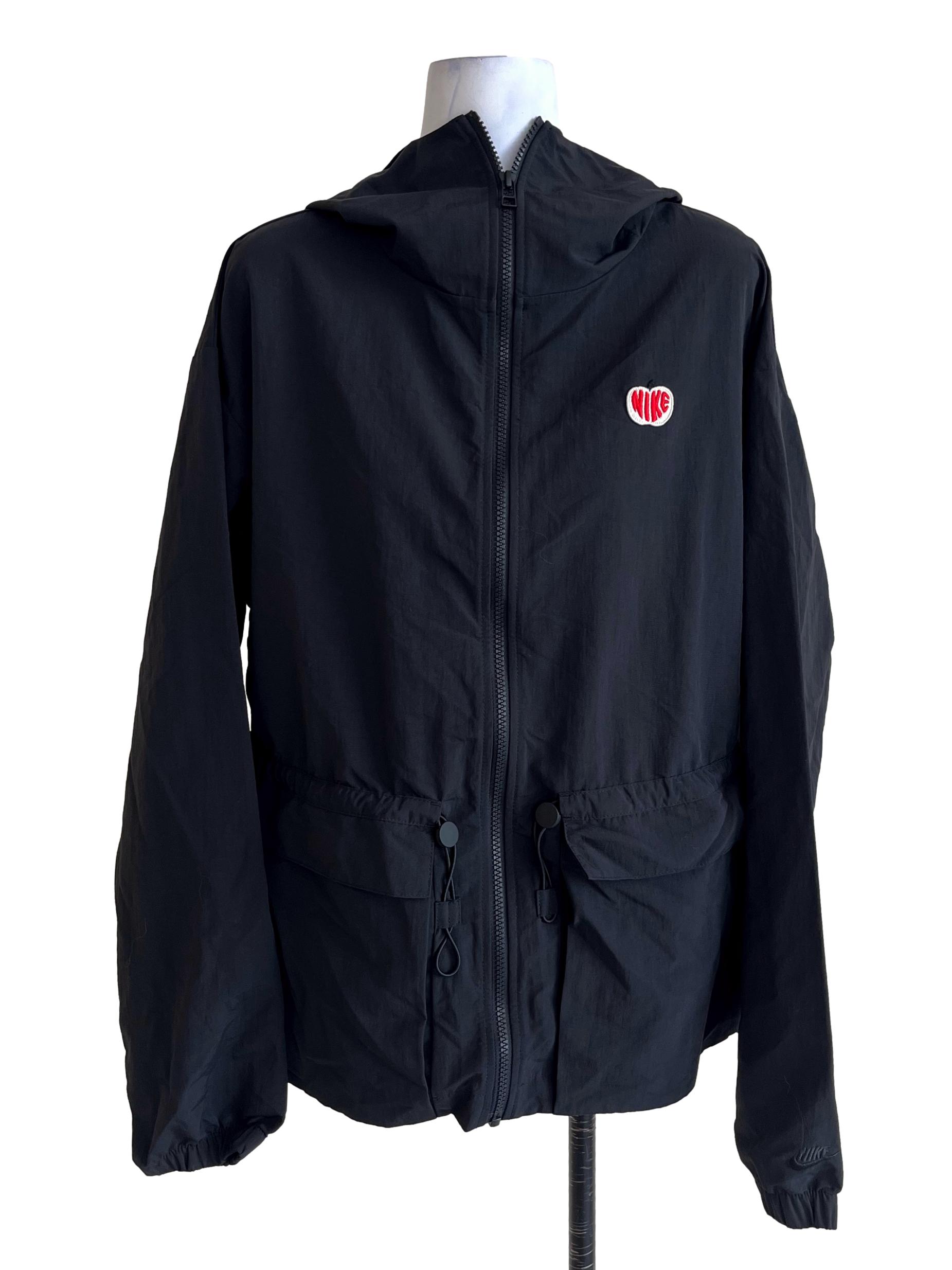 Jade Black Hooded Utility Jacket
