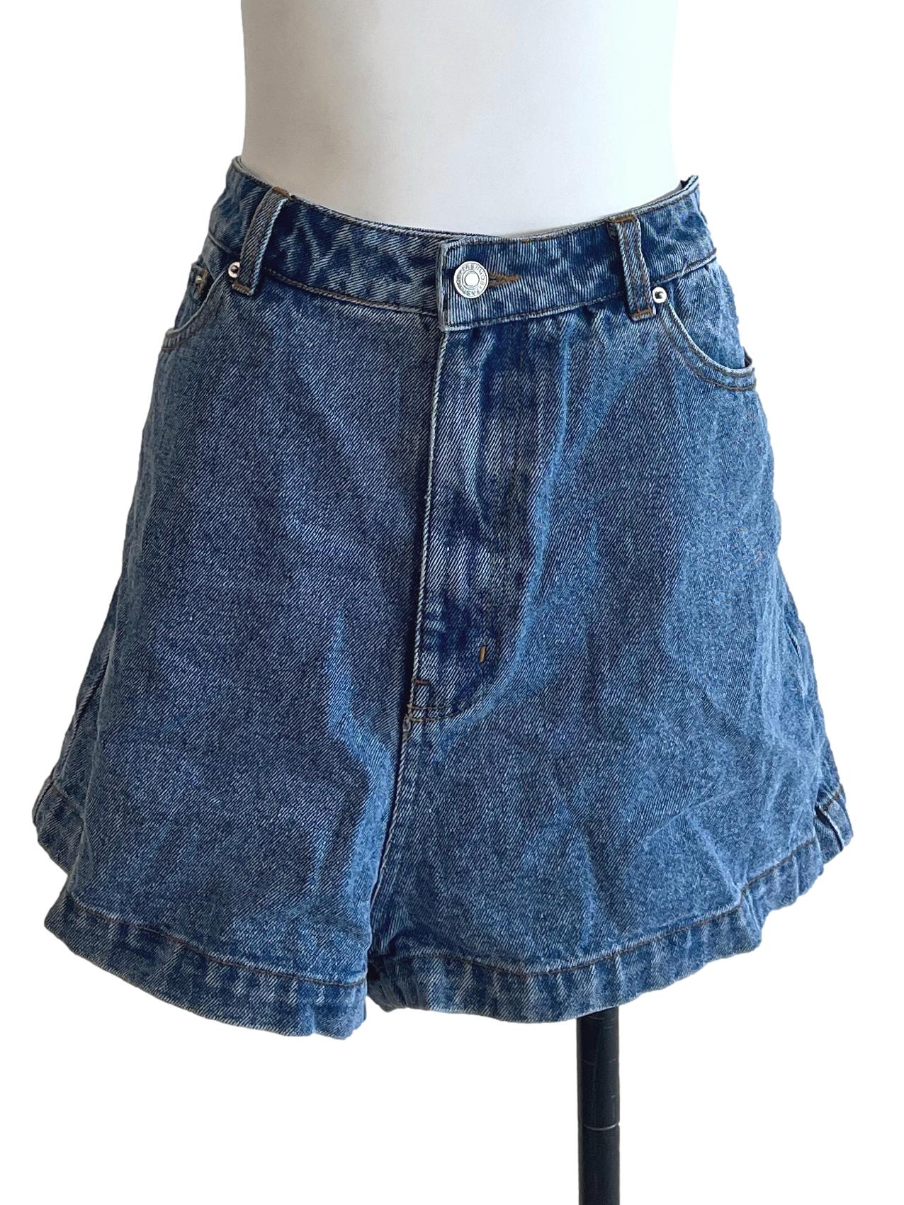 Cobalt Blue Short Jeans