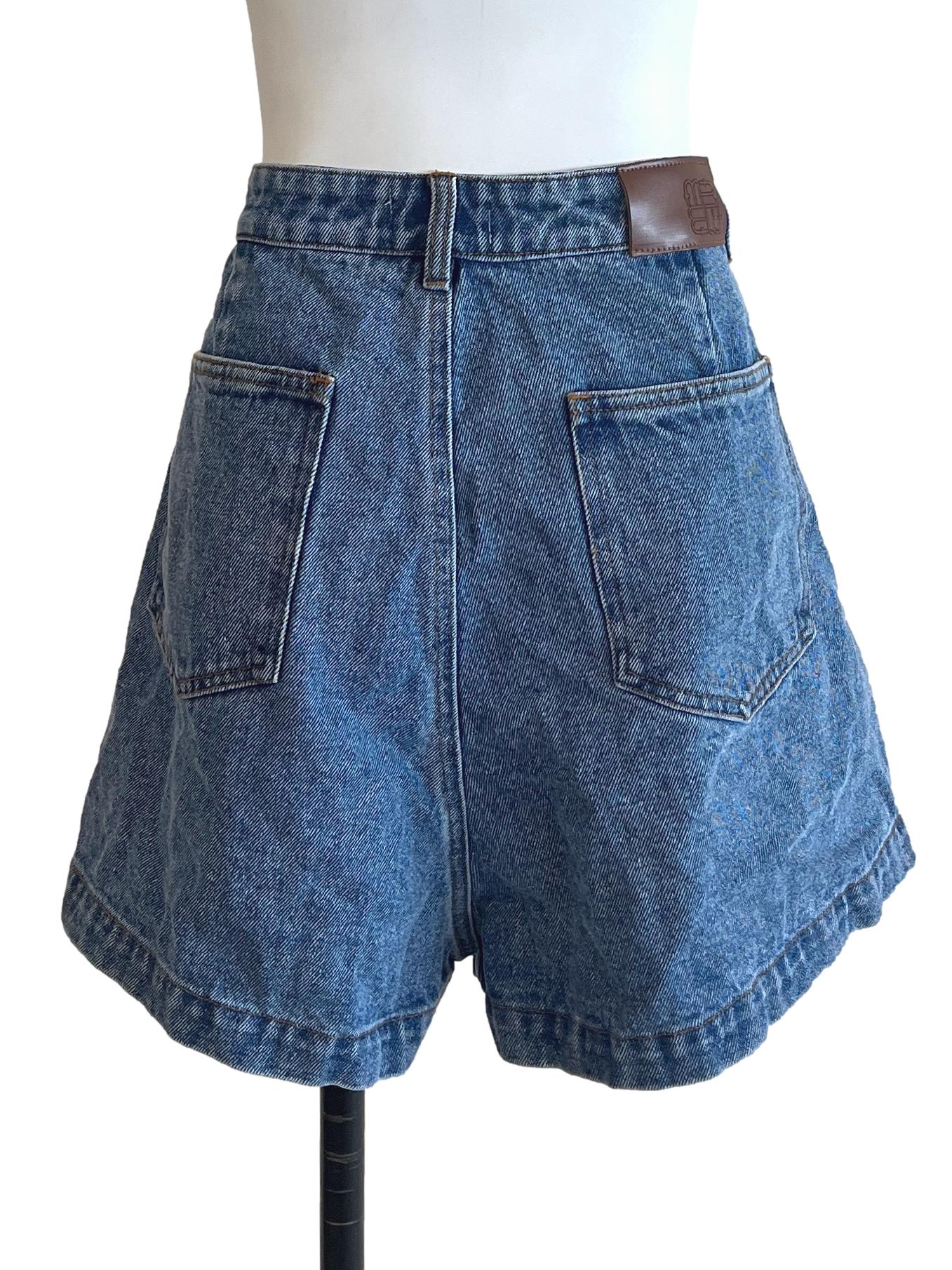 Cobalt Blue Short Jeans