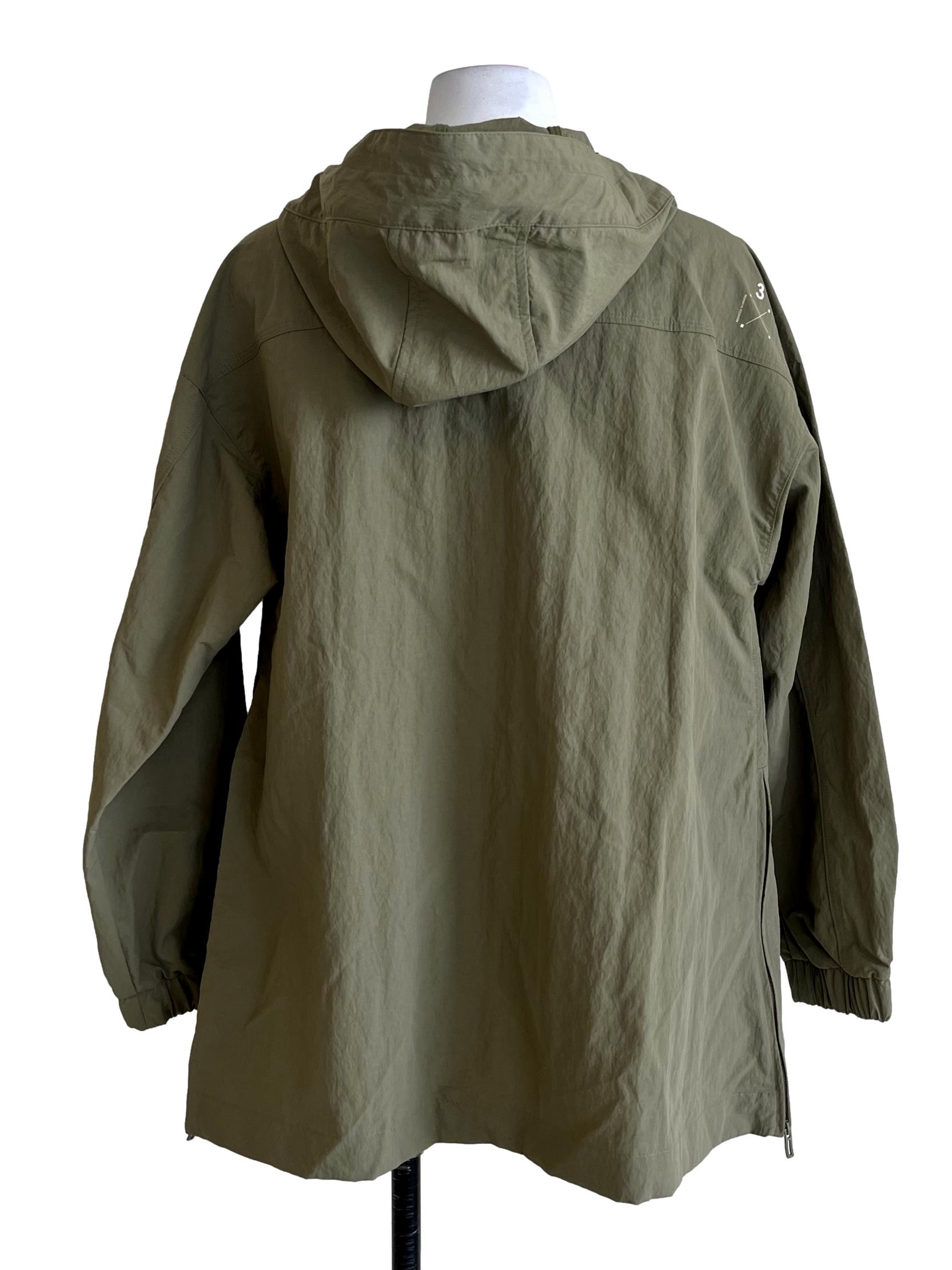 Olive Green Hooded Parka Jacket