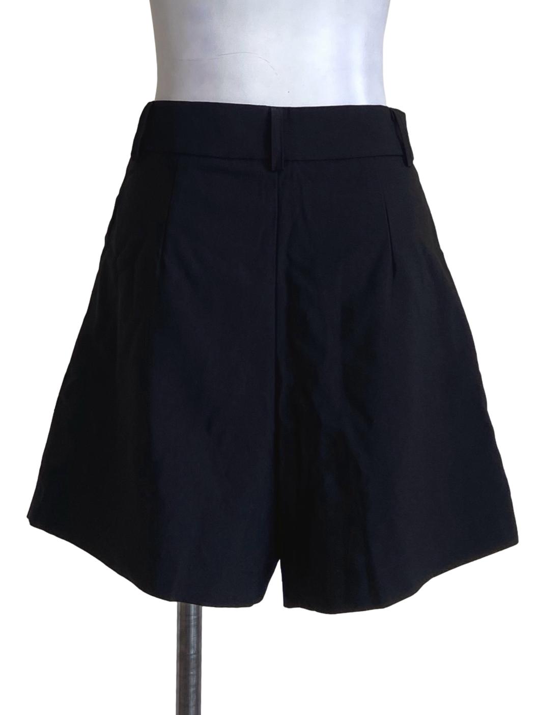 Black Herringbone Short Pants TEM