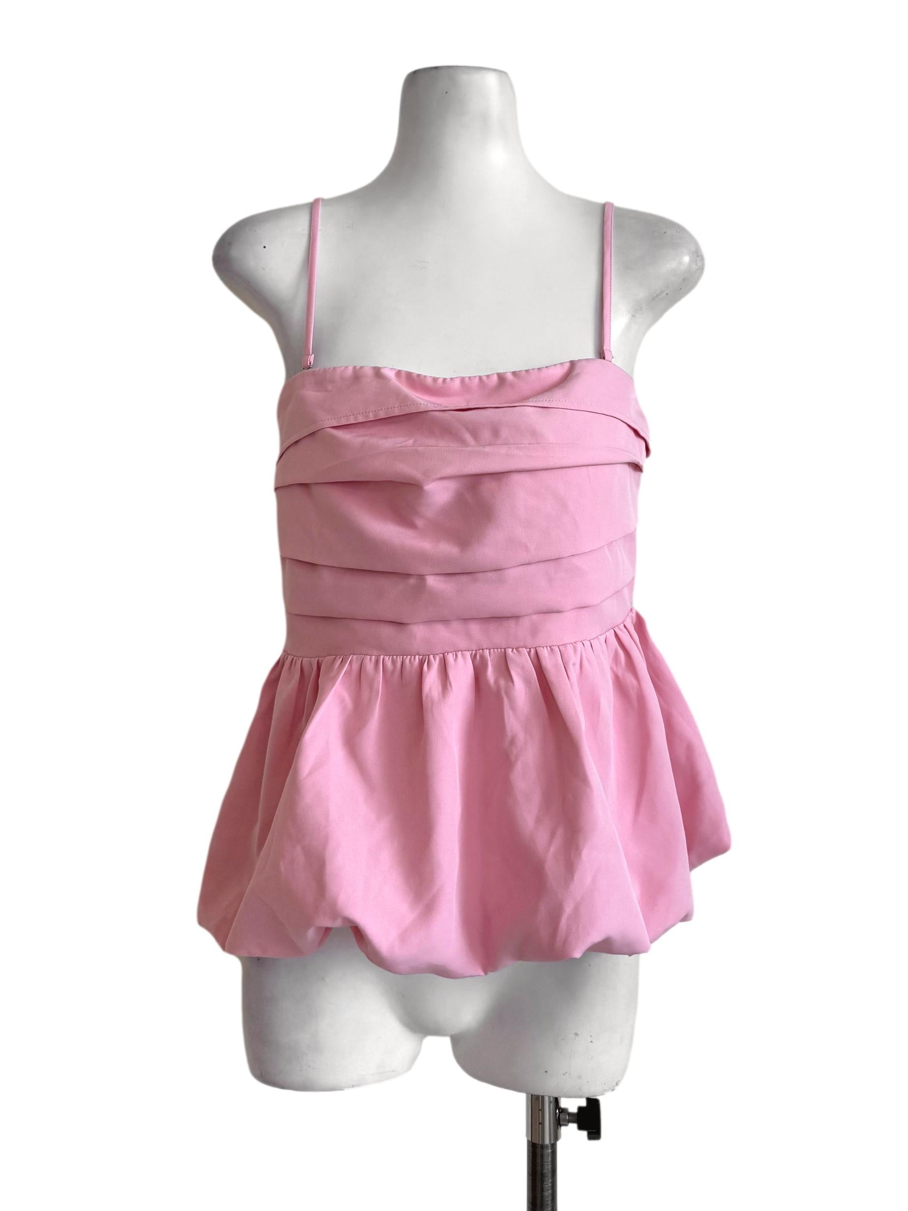 Candy Pink Bubble Top