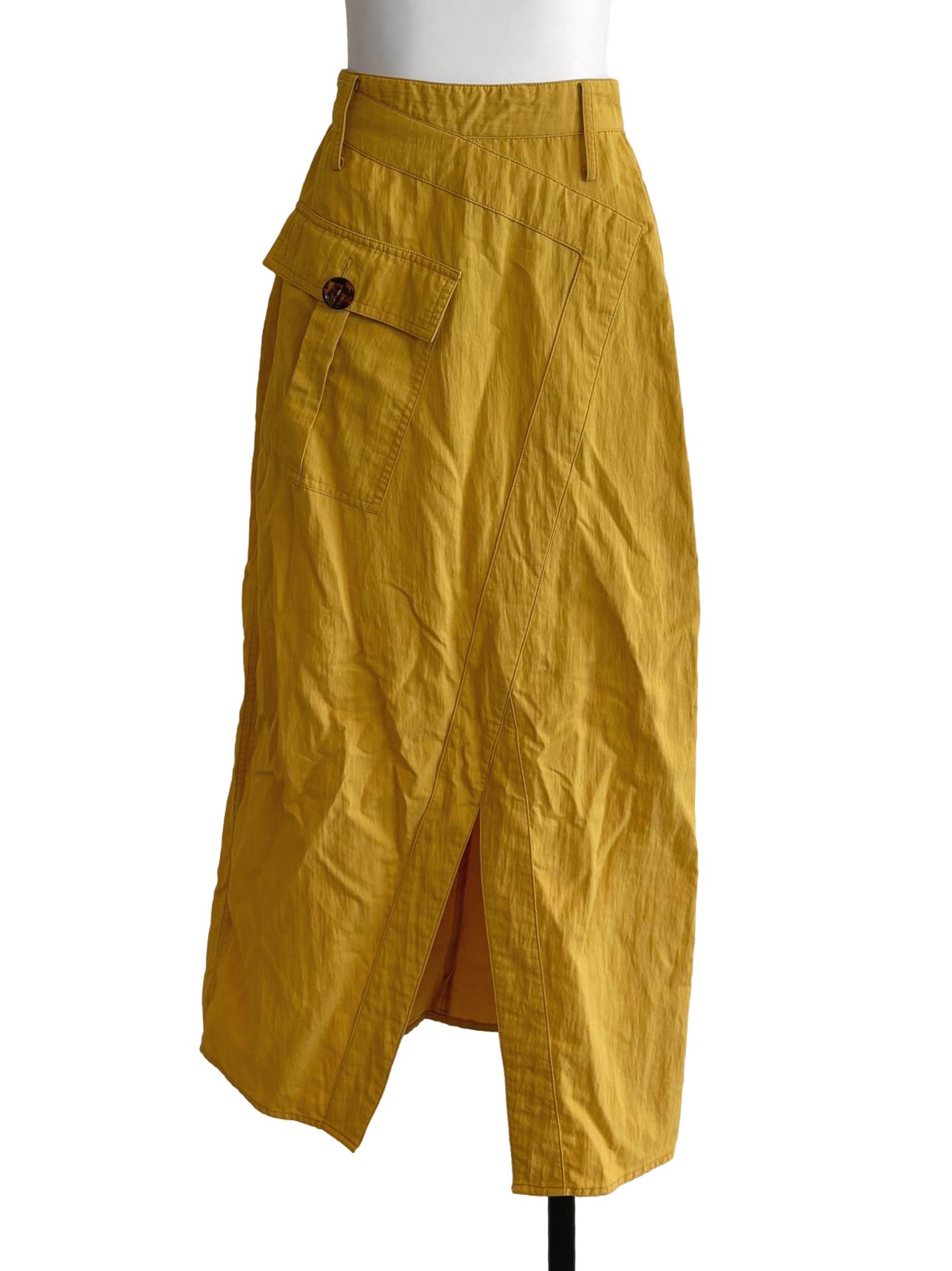 Banana Yellow Midi Skirt