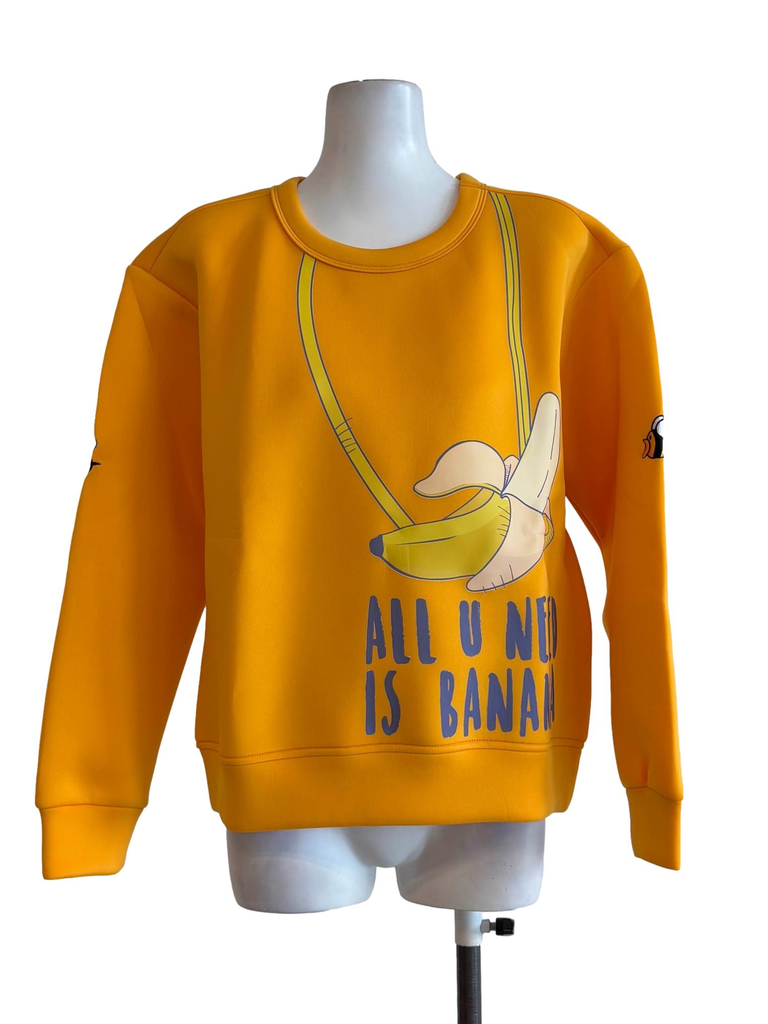 Orange Graphic Jumper