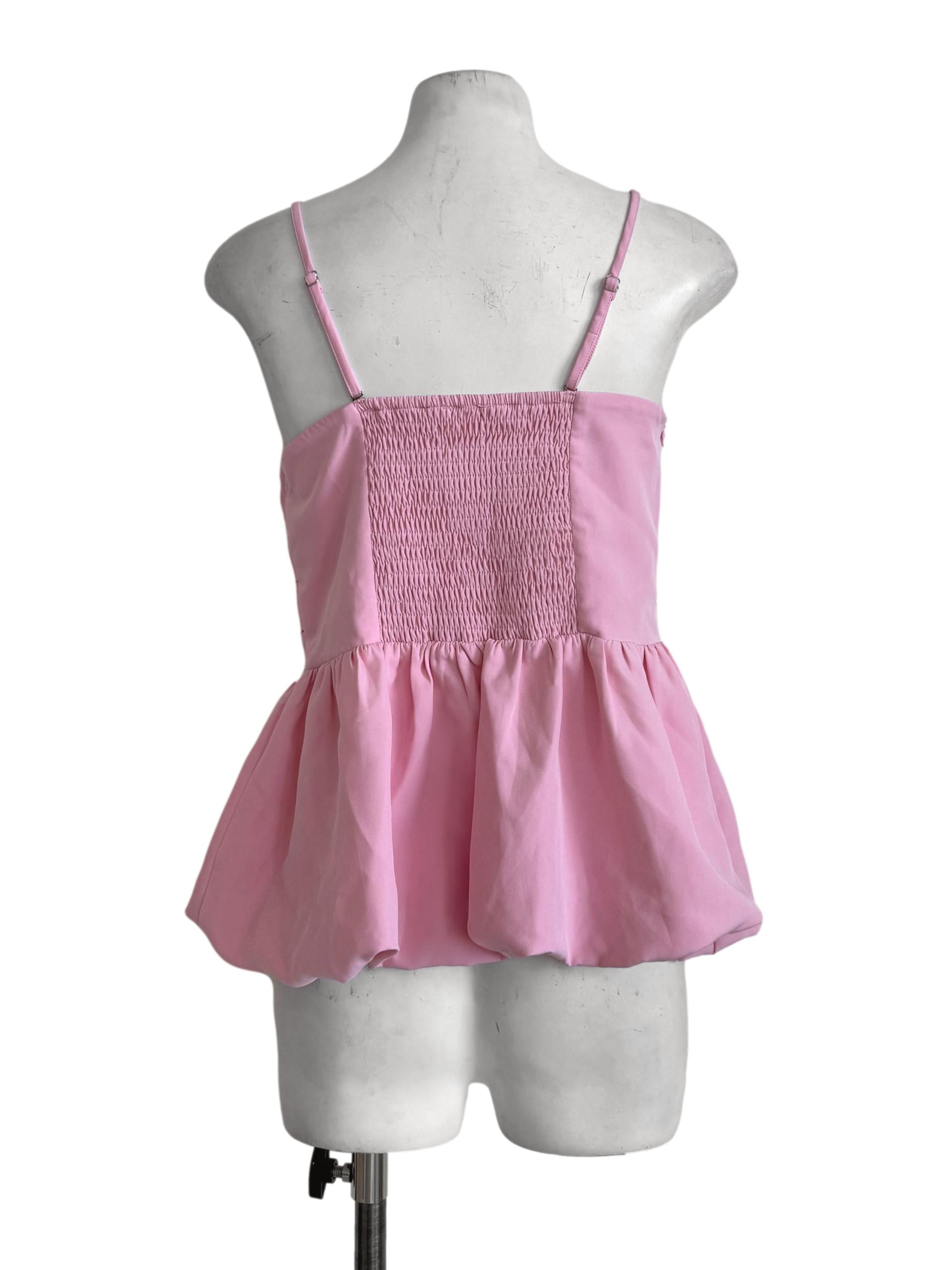 Candy Pink Bubble Top