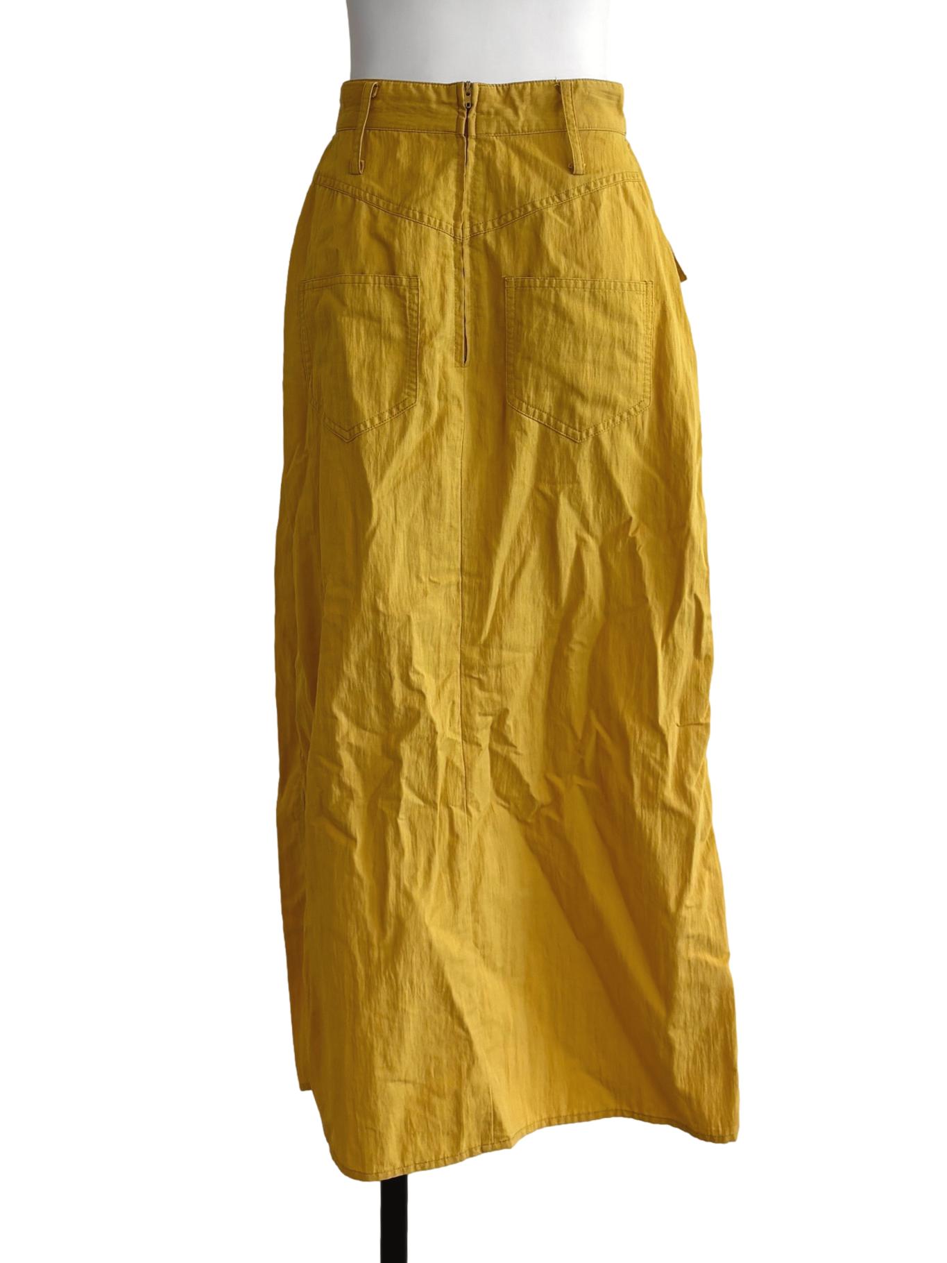 Banana Yellow Midi Skirt