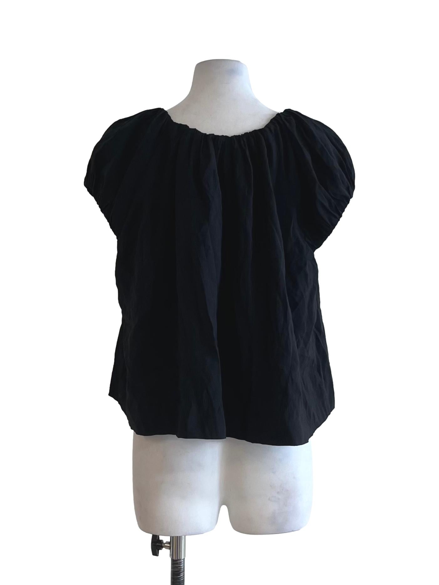 Black Jewel Neckline Blouse TEM