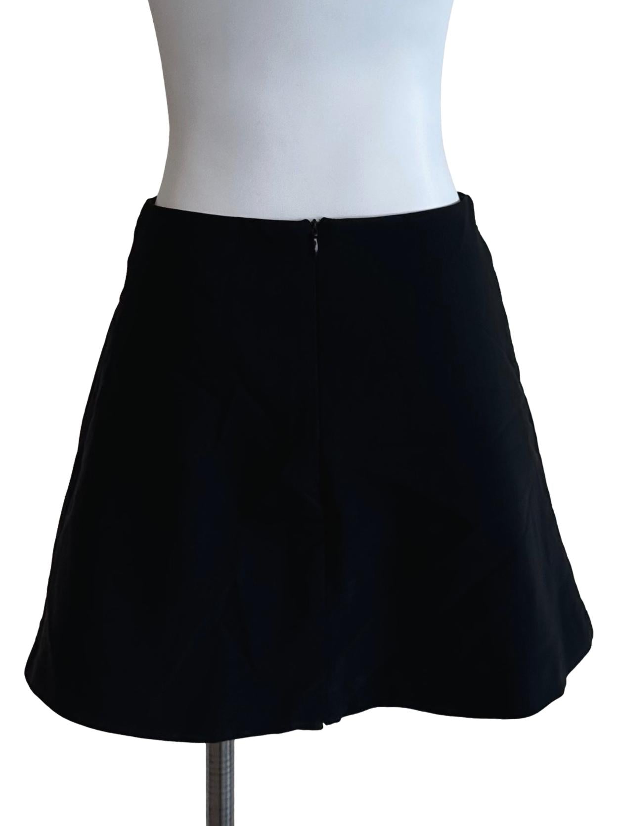 Rich Black Mini Skorts