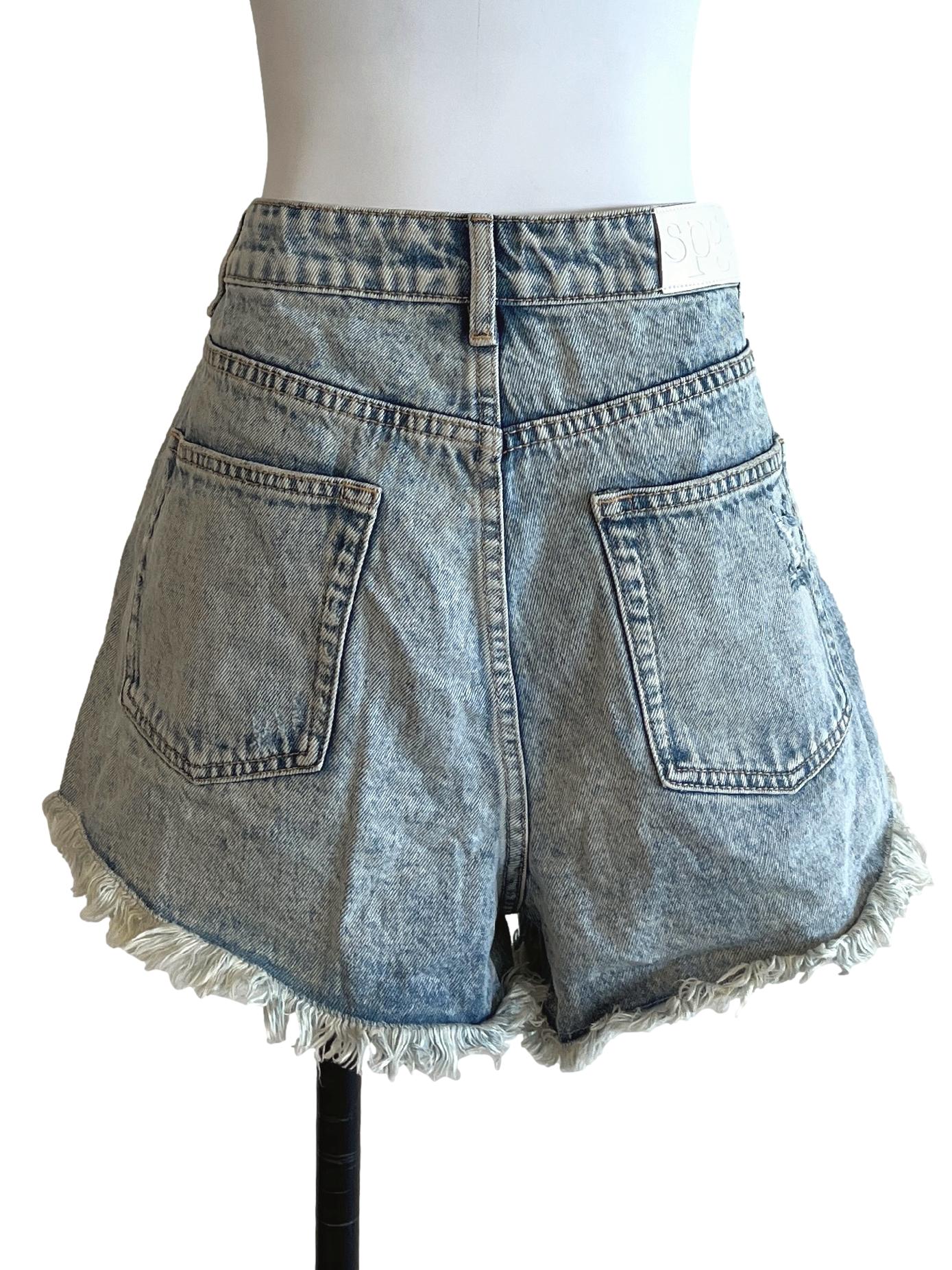 Sky Blue Short Jeans