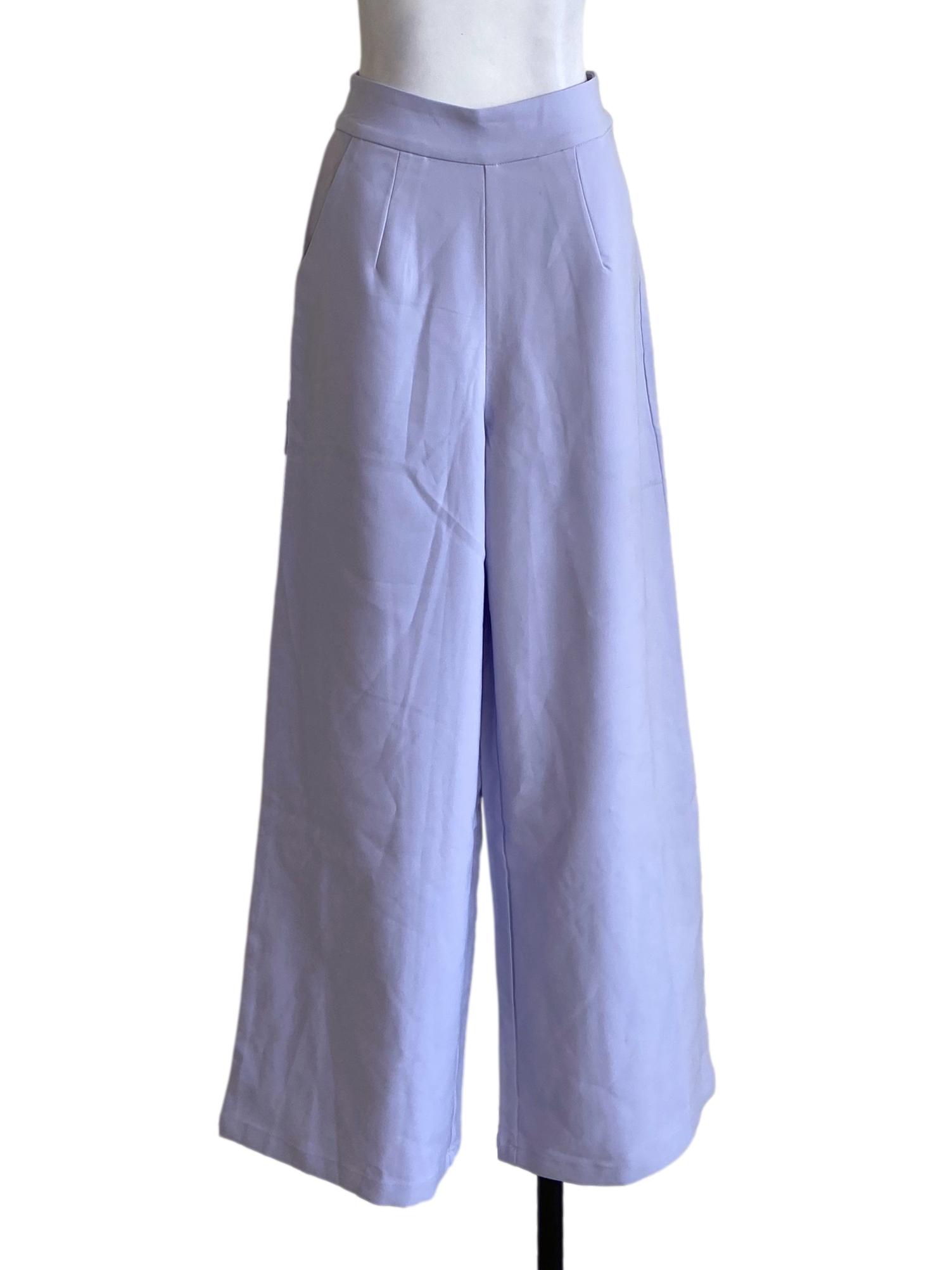 Heather Purple High Waist Formal Pants