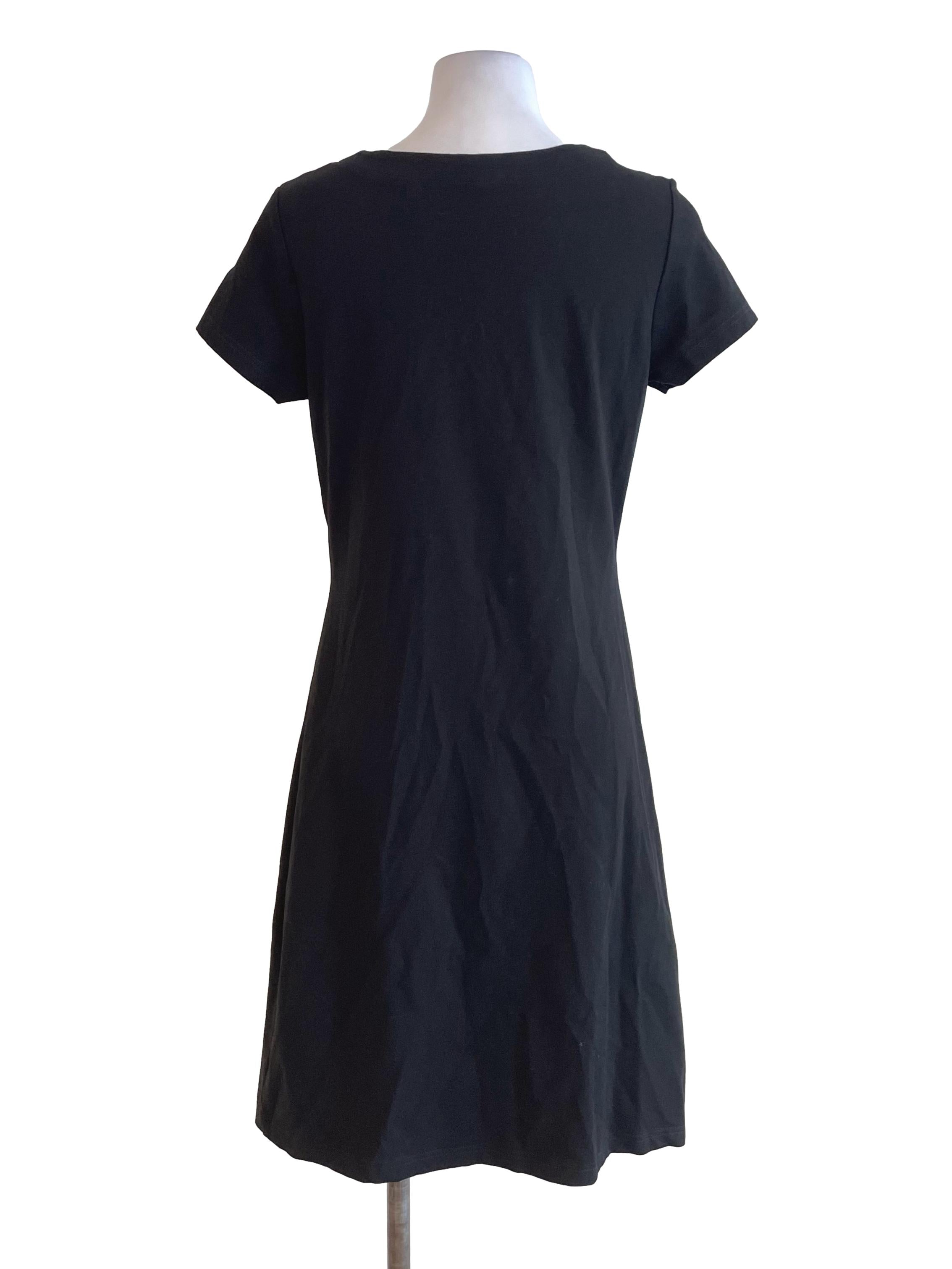 Black Button Dress