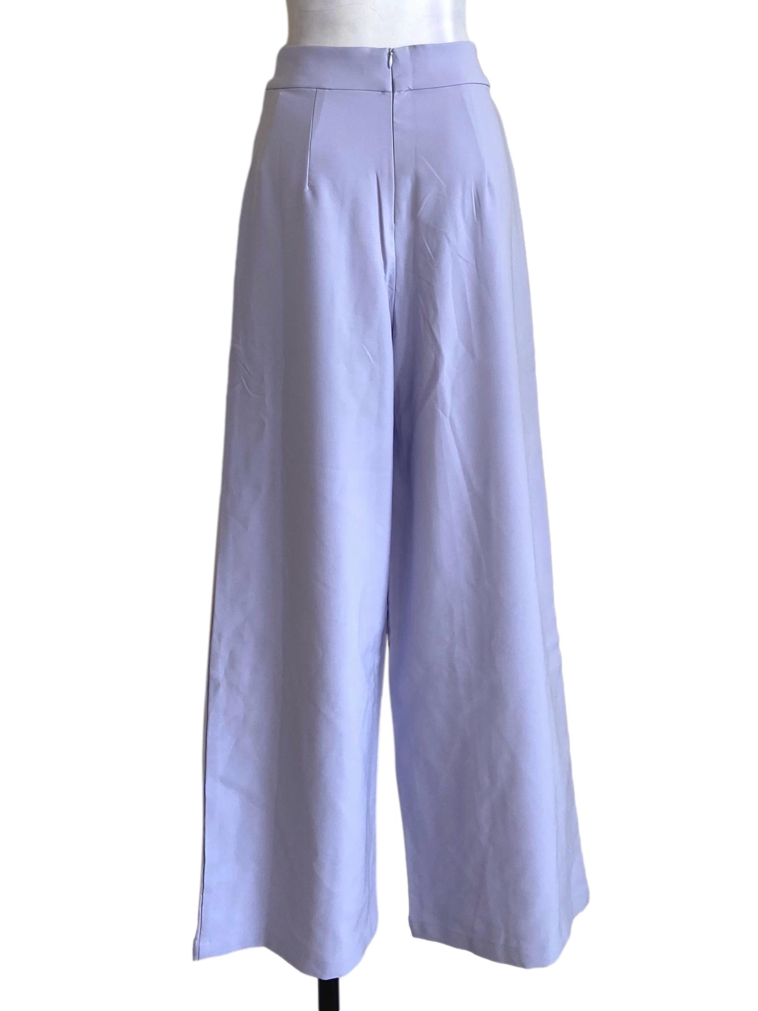 Heather Purple High Waist Formal Pants