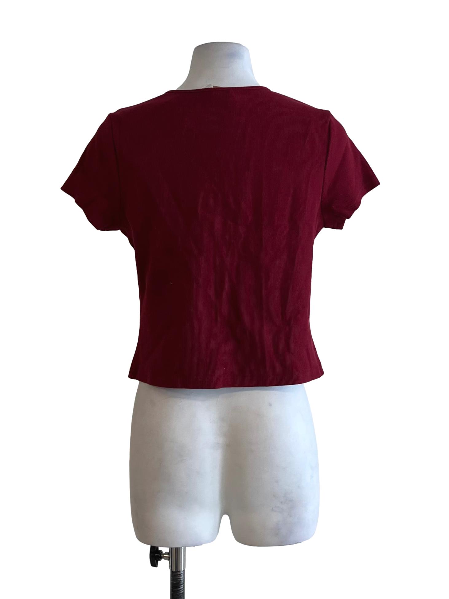 Mulberry Purple Jewel Neckline Blouse
