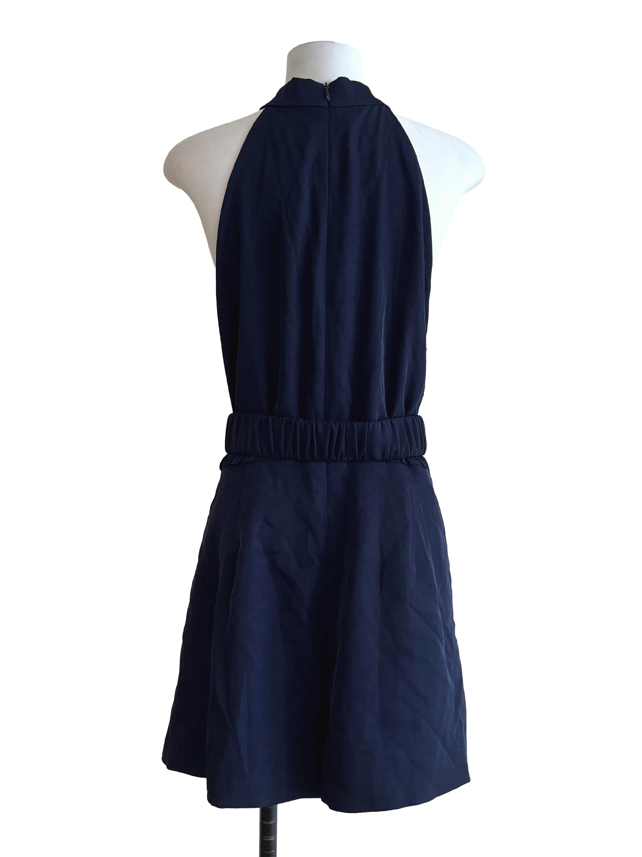 Indigo Blue Halter Romper