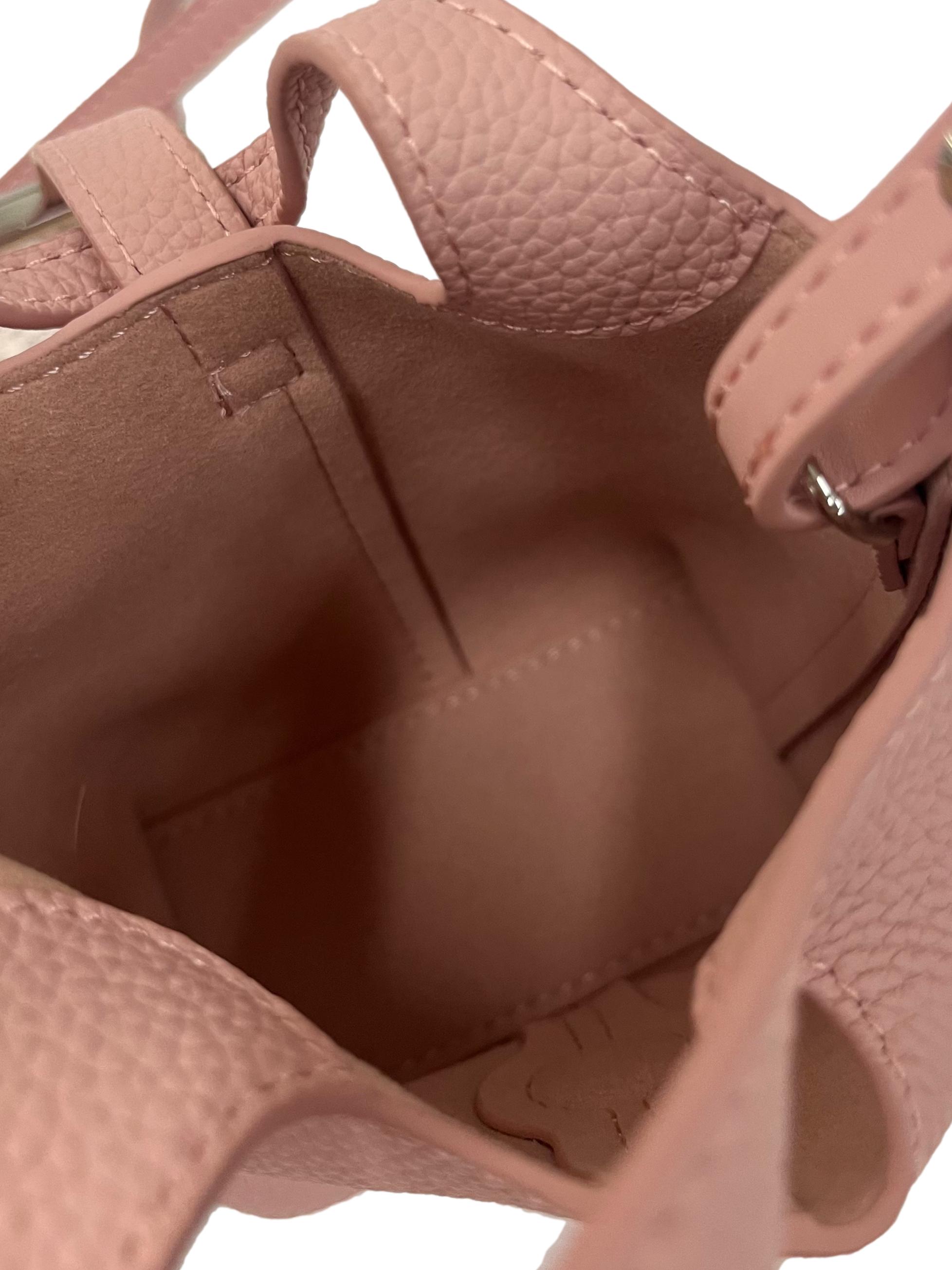 Pink Micro Crossbody Bag With Magnetic Closure