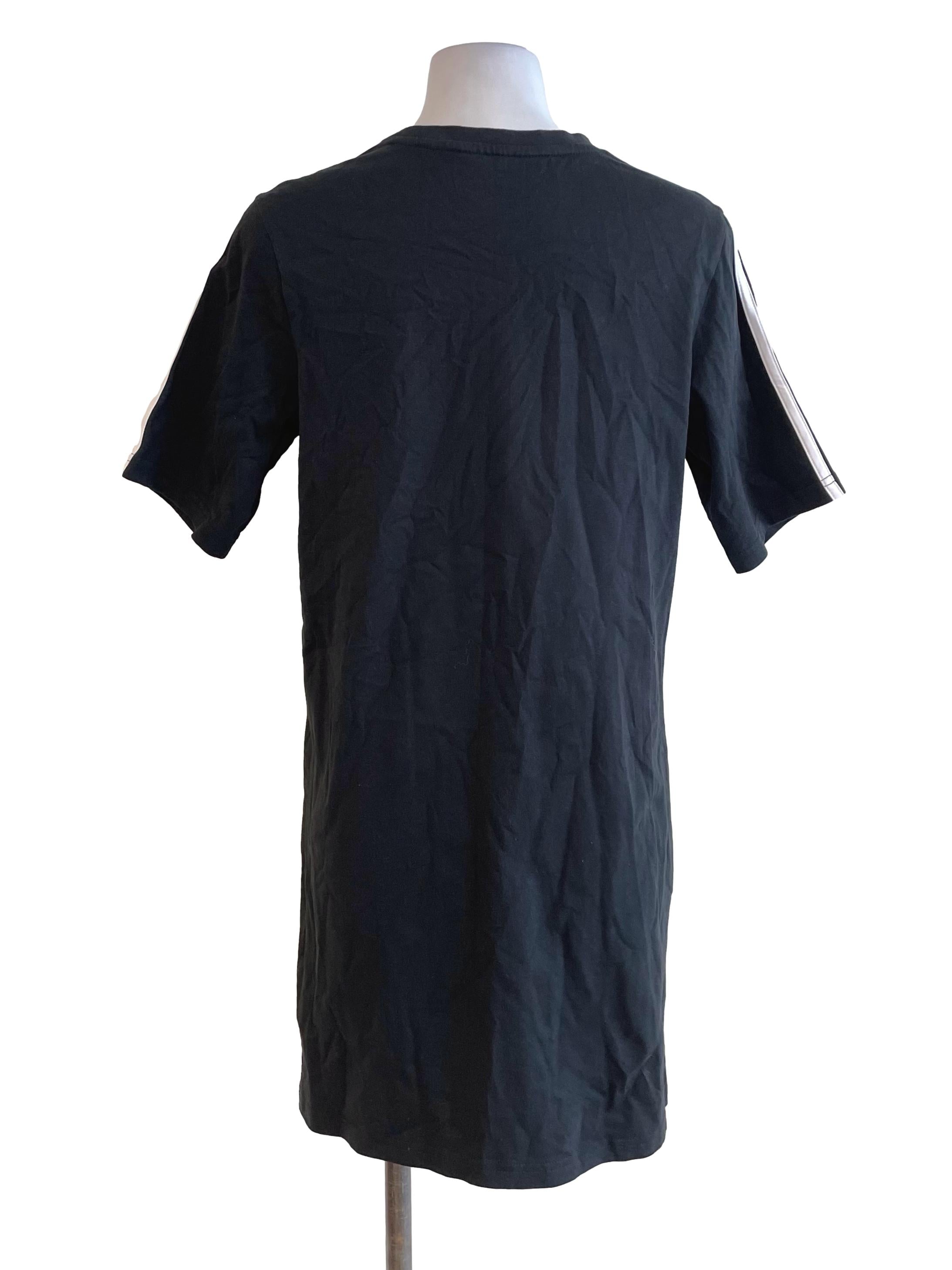 Black Three Stripe Tee Dress